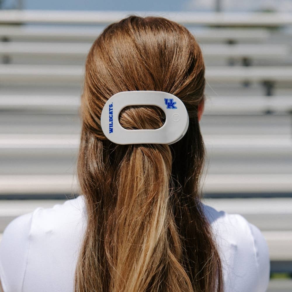 Flat Round Hair Clip | Large | Go Big Blue!