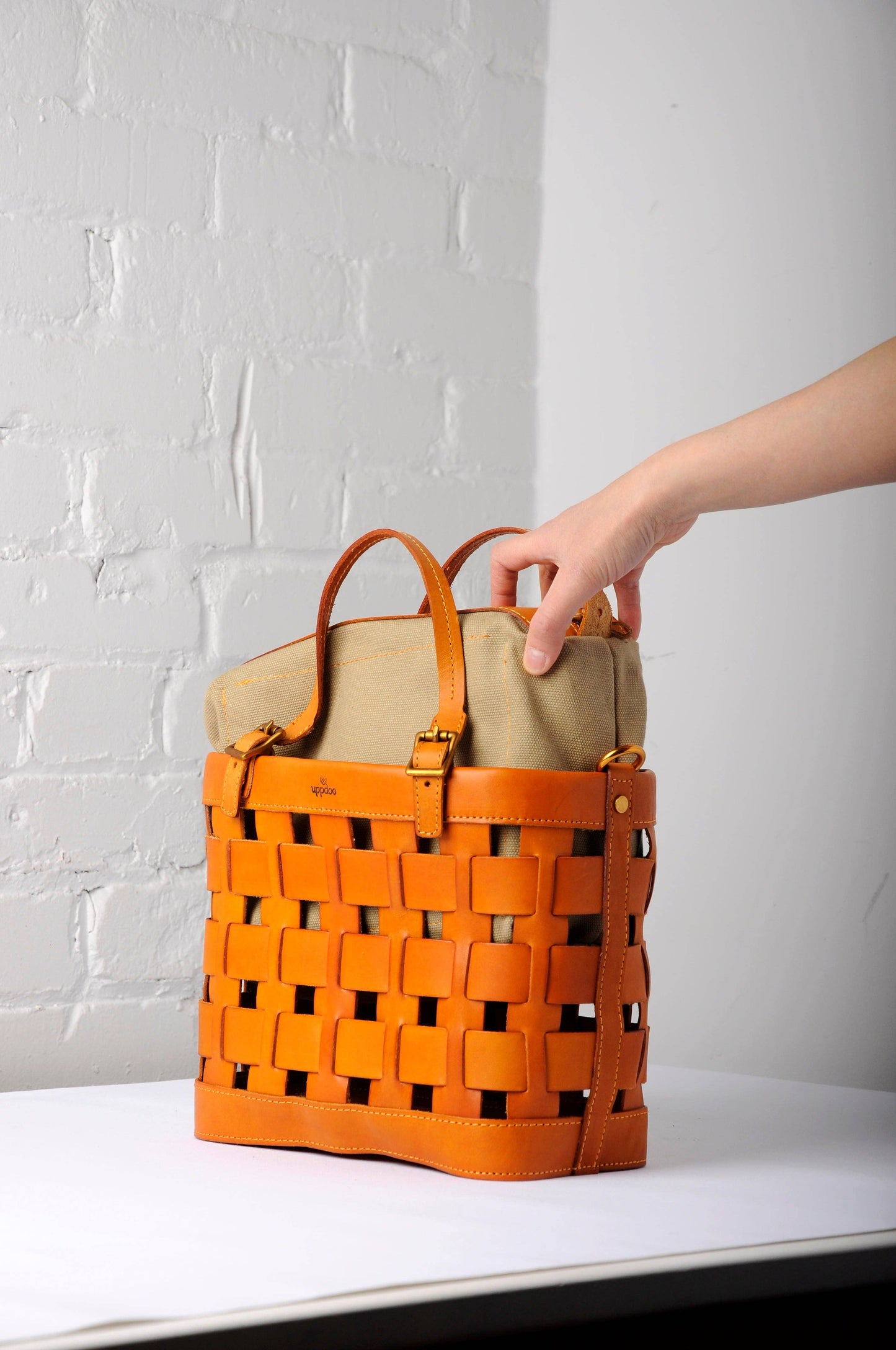 Venture Basket Tote - Apricot