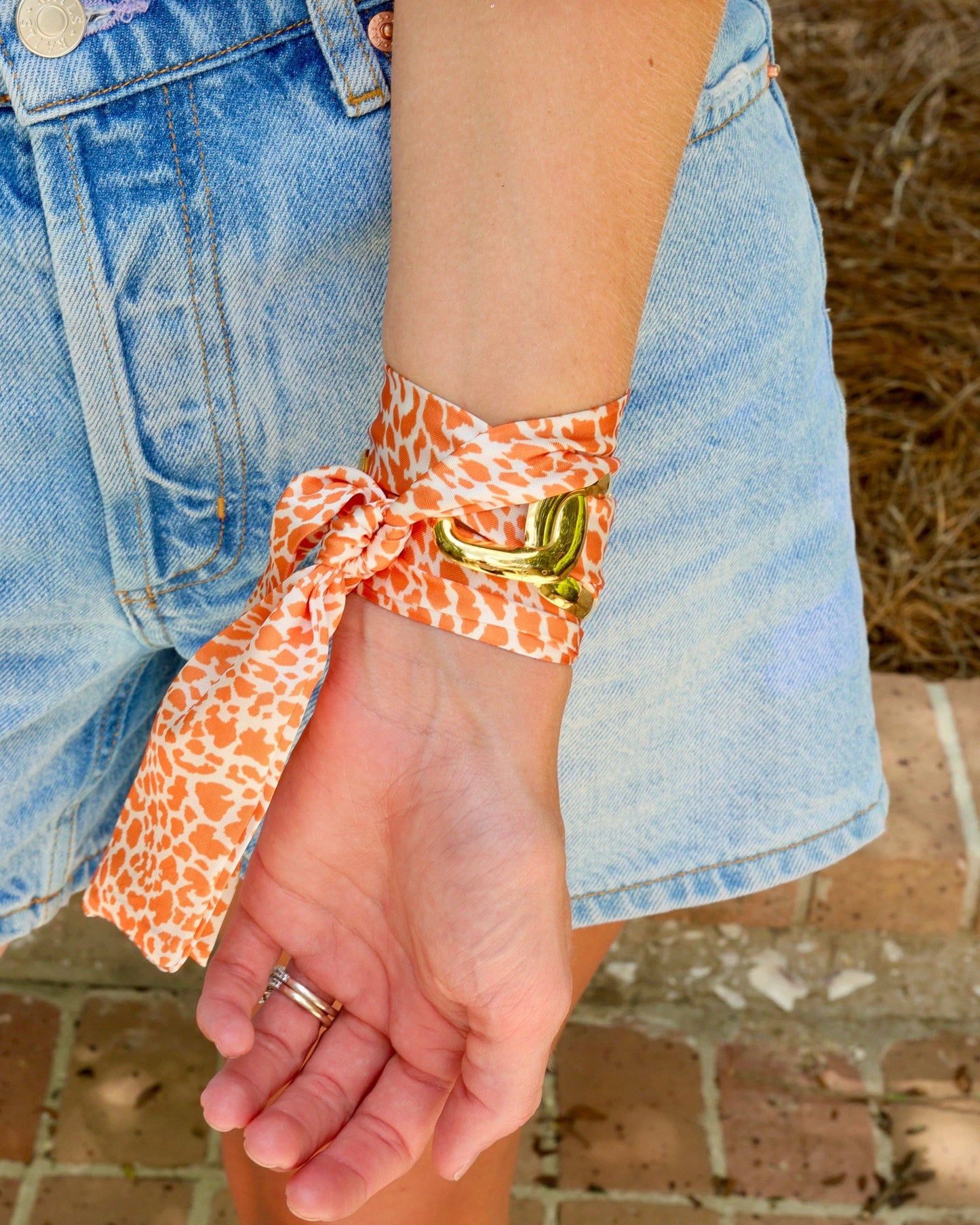 Serafina Scarf Bracelet Orange Lep