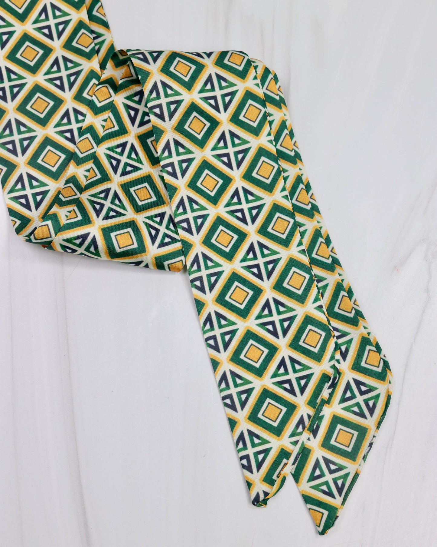 Serafina Scarf Green Gold