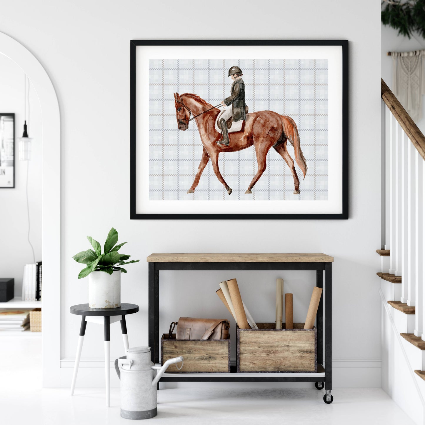 Equestrian Rider art print | Horse + Whiskey Collection