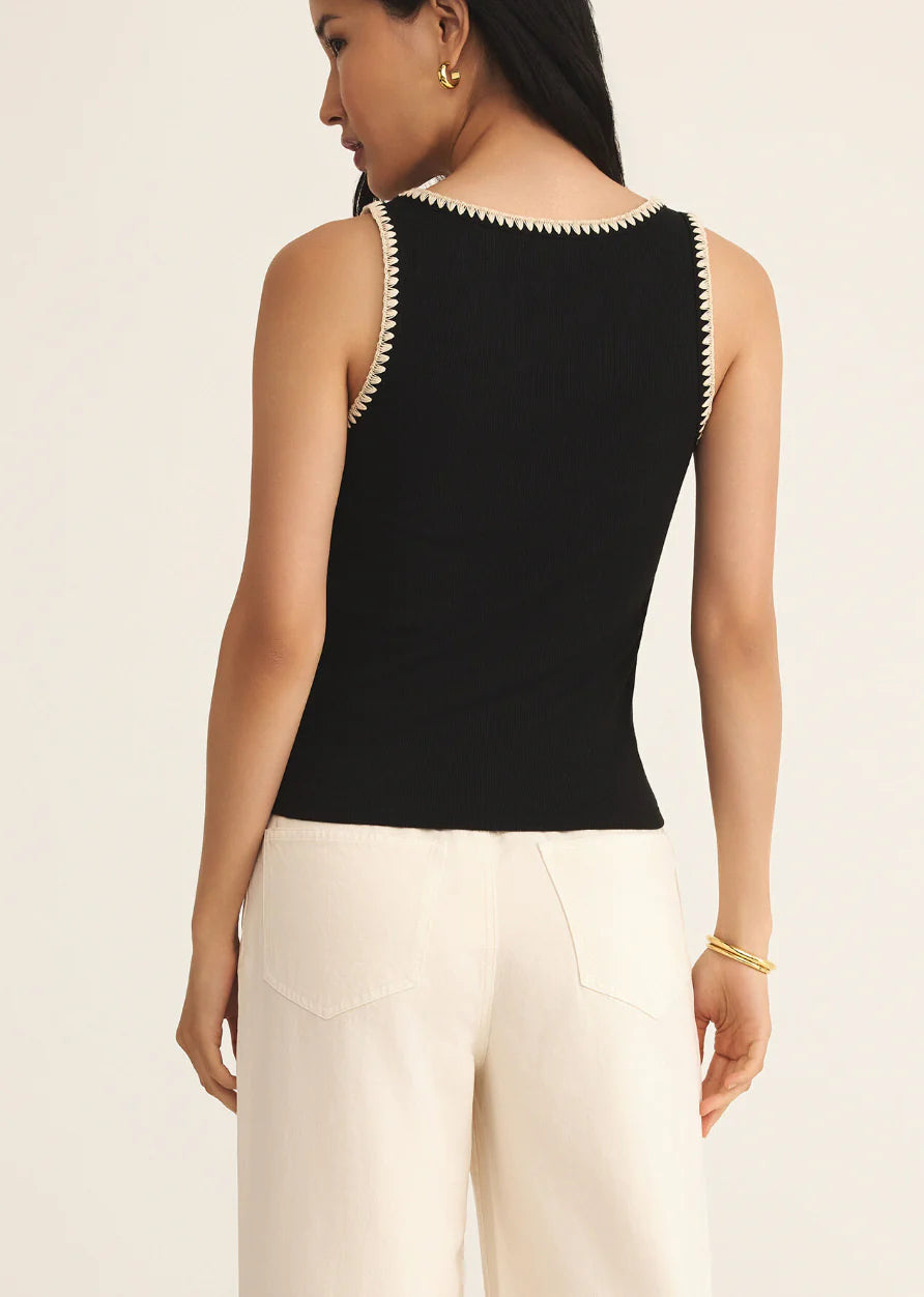 Z Supply Jaidynn Rib Tank - Black