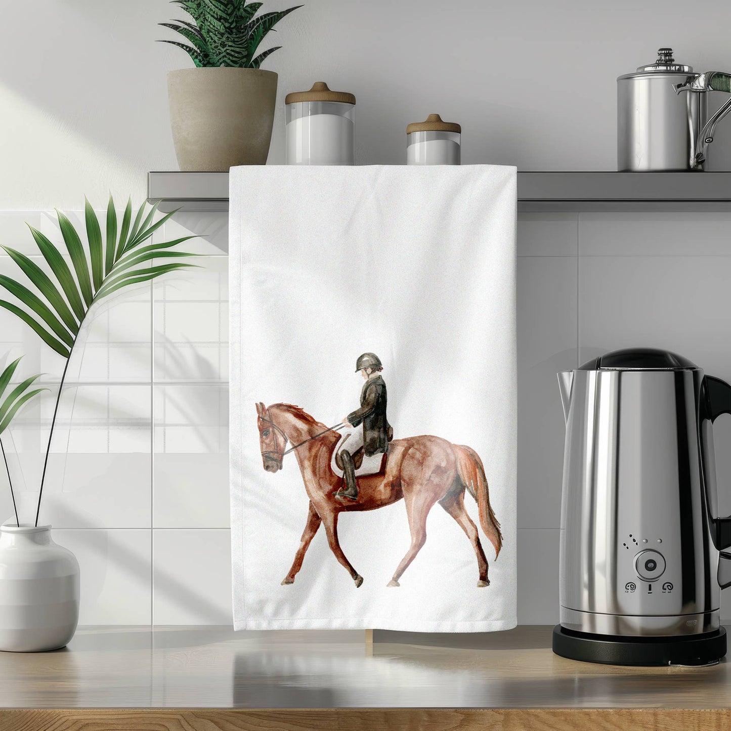 Equestrian Rider tea towel | Horse + Whiskey Collection