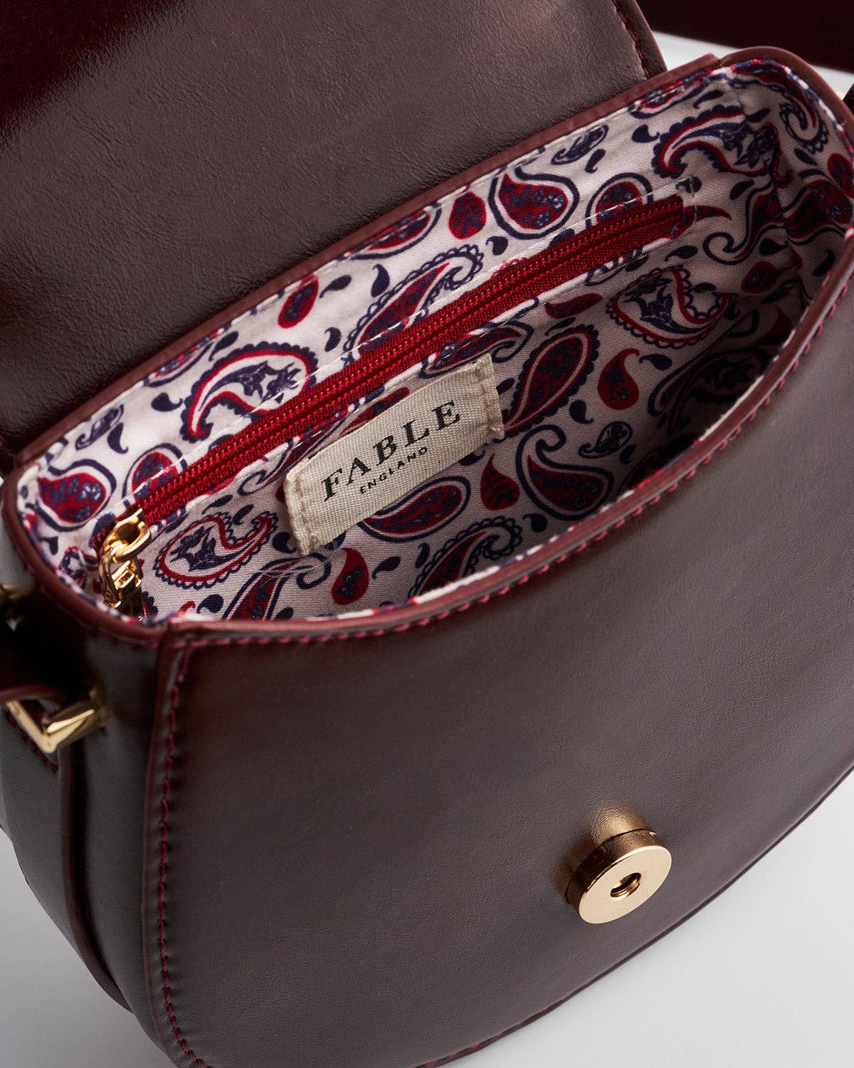 Cherry Red Saddle Bag