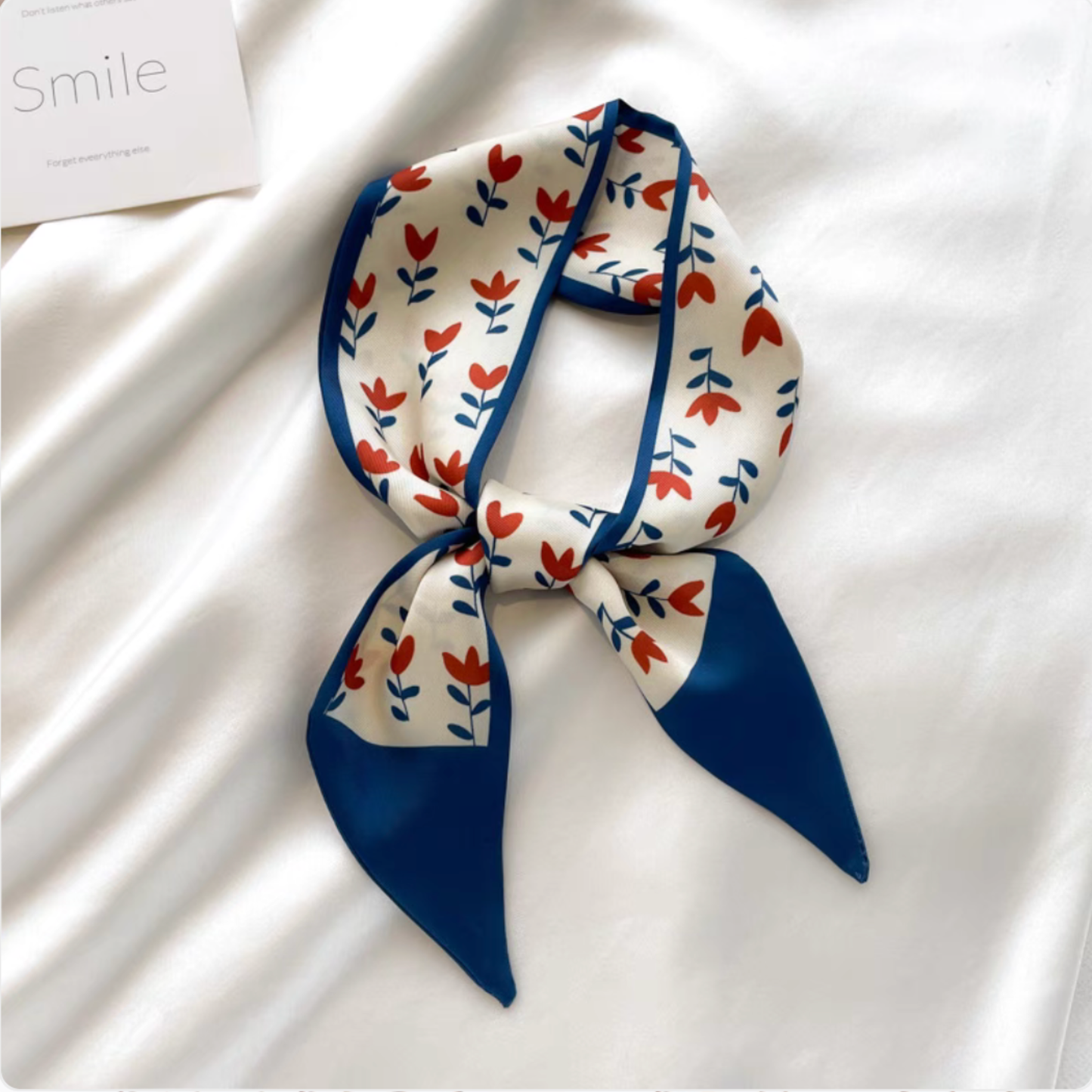 Silk Twilly Scarf Neck Scarf for Handbag Accessory Women