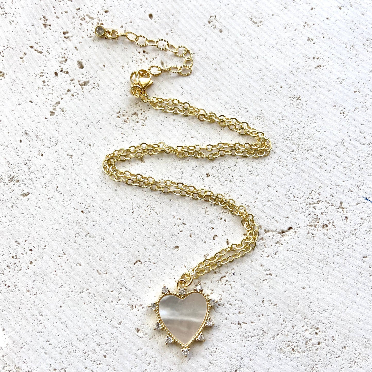 Heart pearl shell jewelry