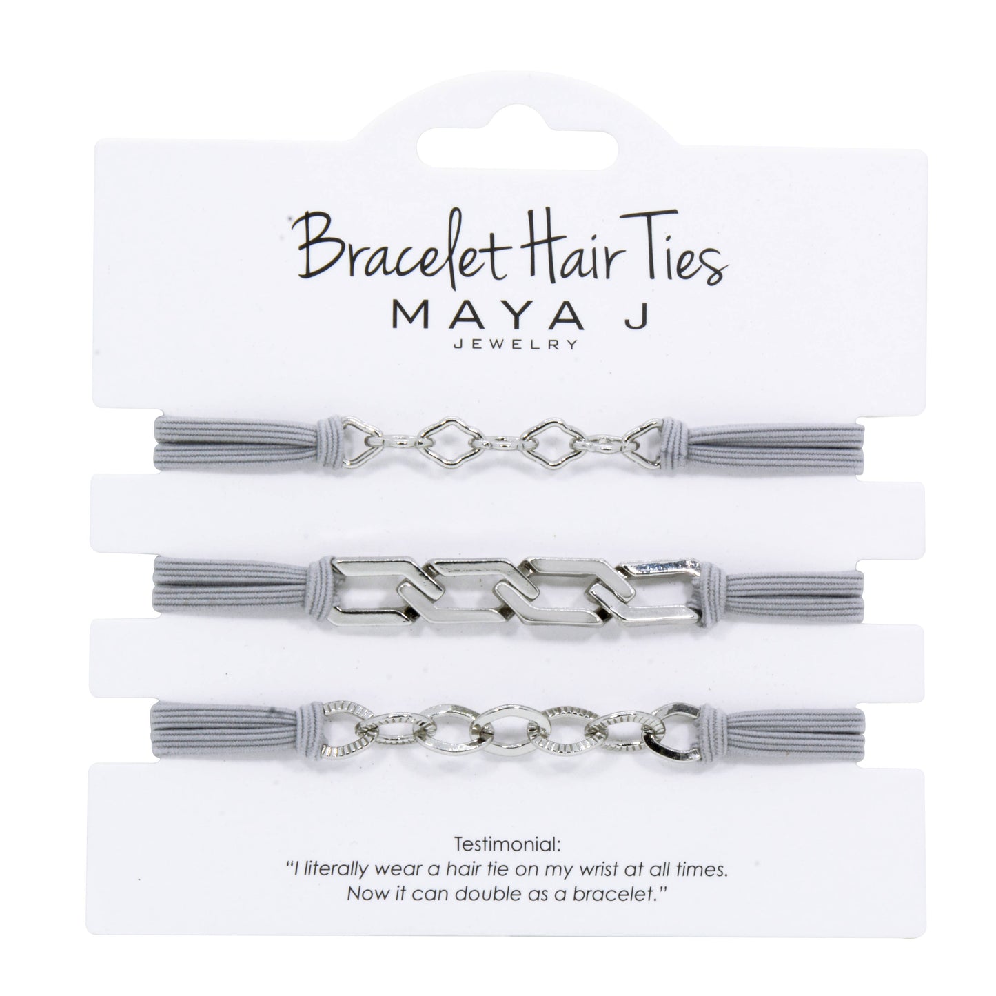 2-in-1 Bracelet Hair Tie Sets - Classic