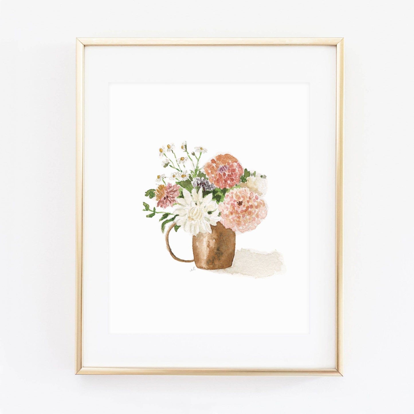 Dahlias art print