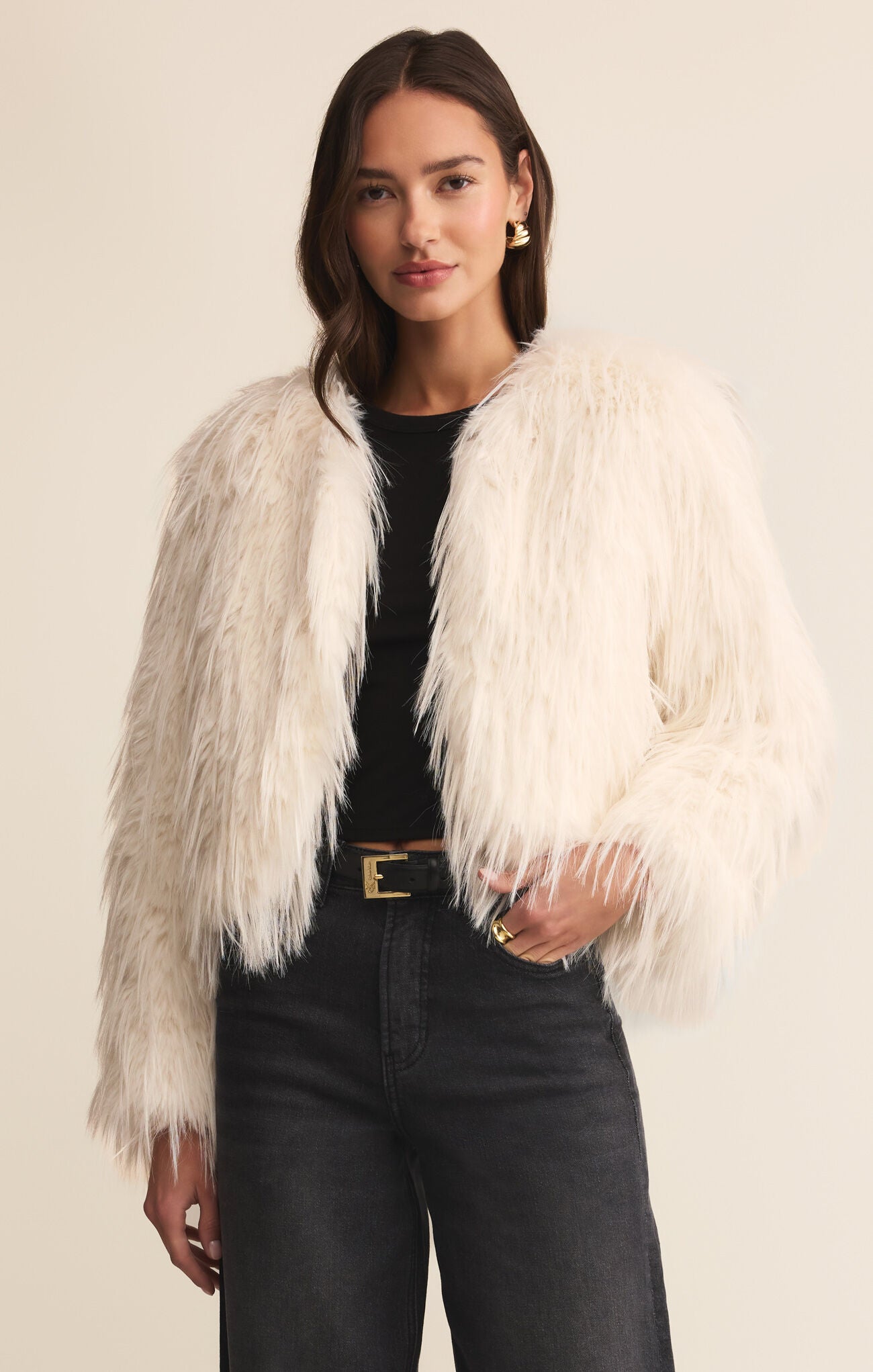 Z Supply Cyndi Faux Fur Coat