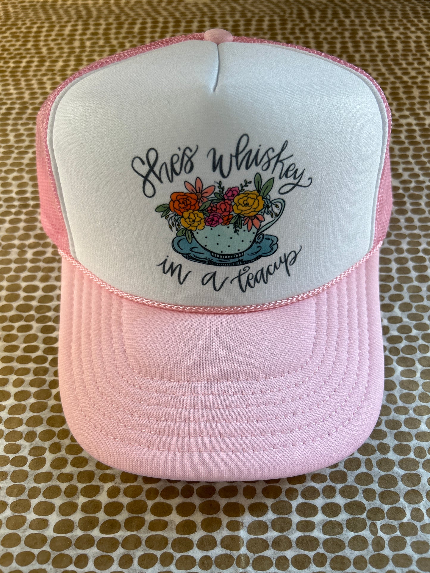 DBR Whiskey in a Tea Cup Trucker Hat