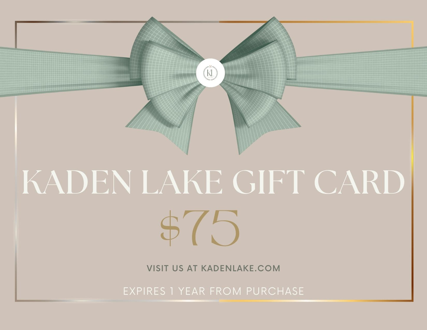 Gift Card Kaden Lake