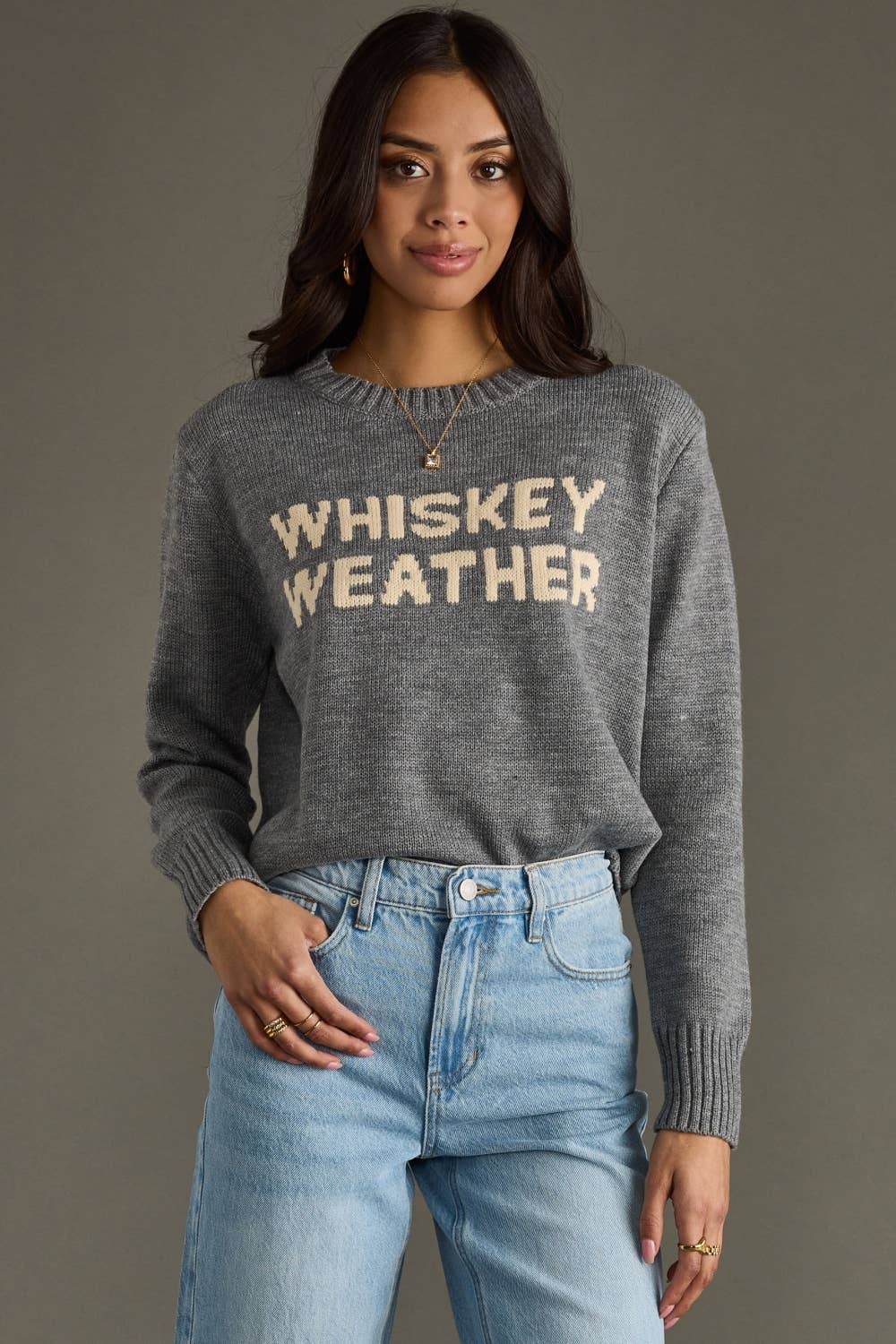 Gray Whiskey Weather Sweater *