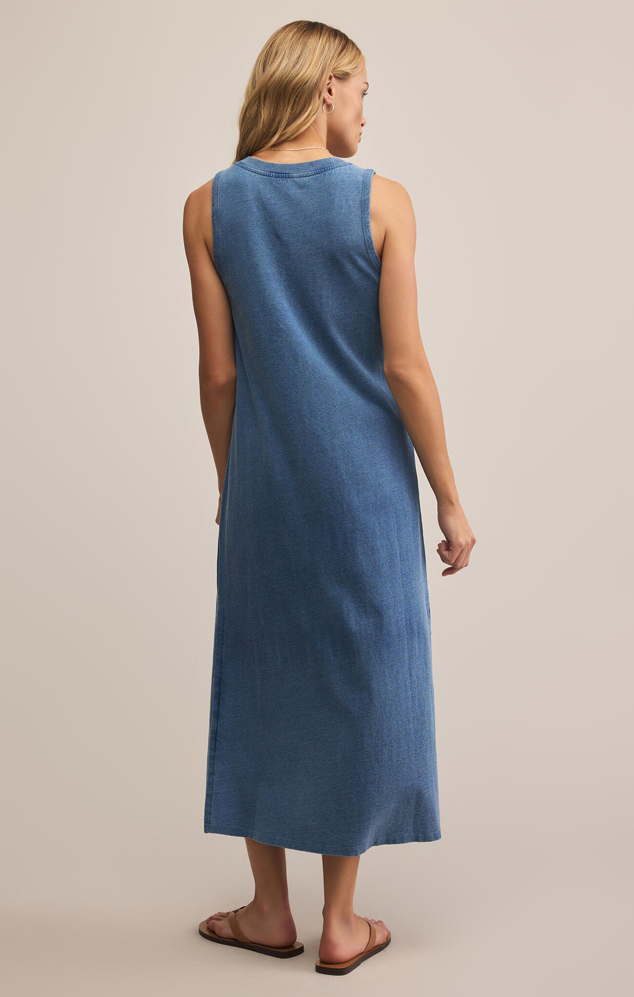 Z Supply Palisades Jersey Denim Dress