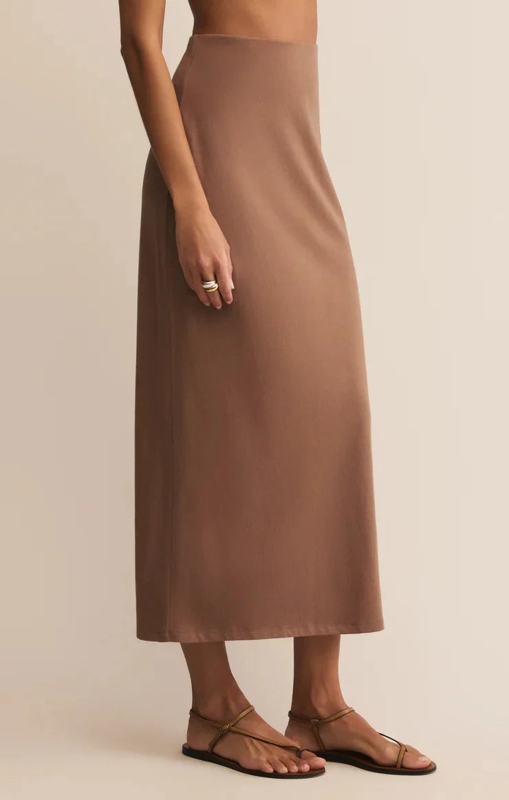 Z Supply Gail Midi Skirt - Teakwood
