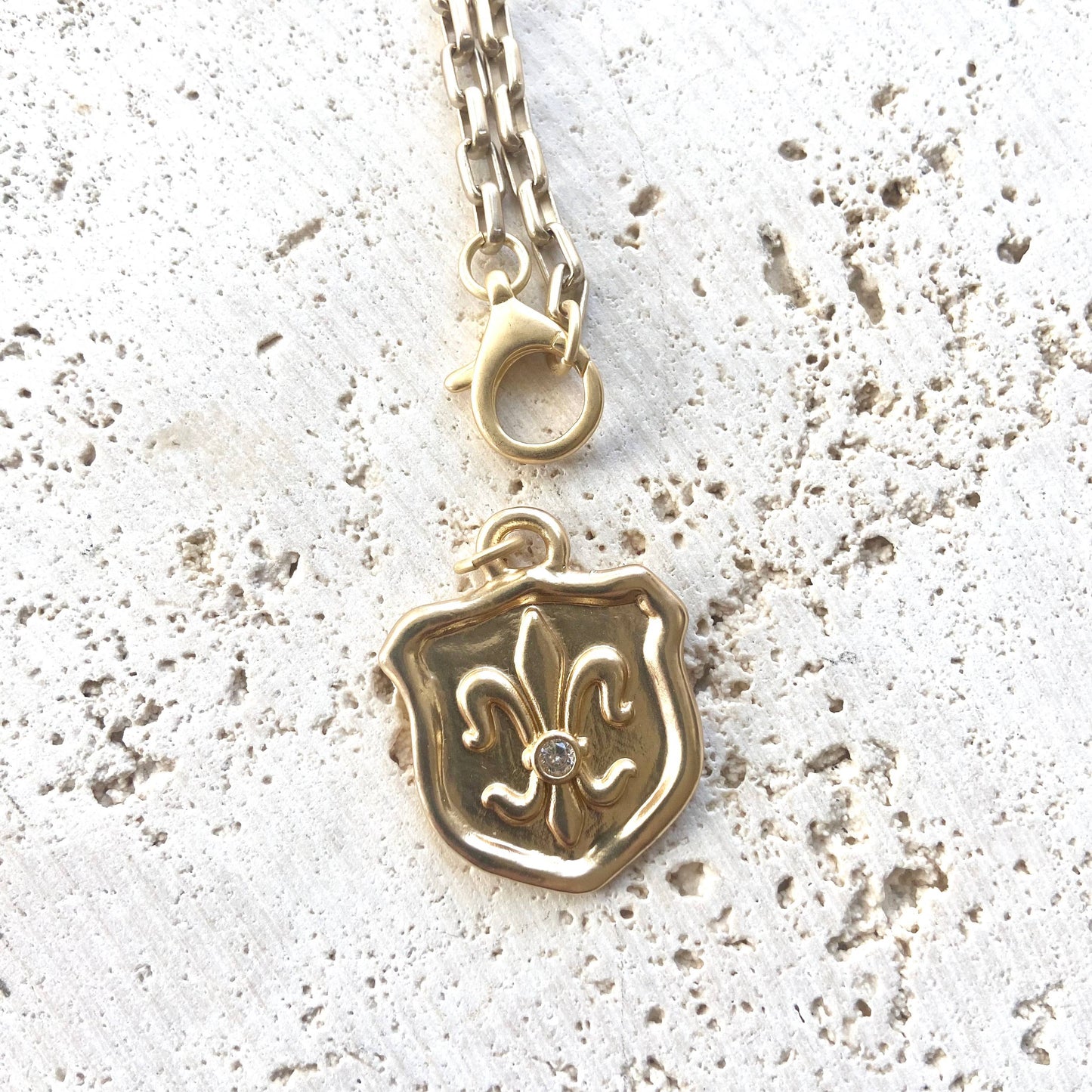 French eye candy matte gold boutique jewelry