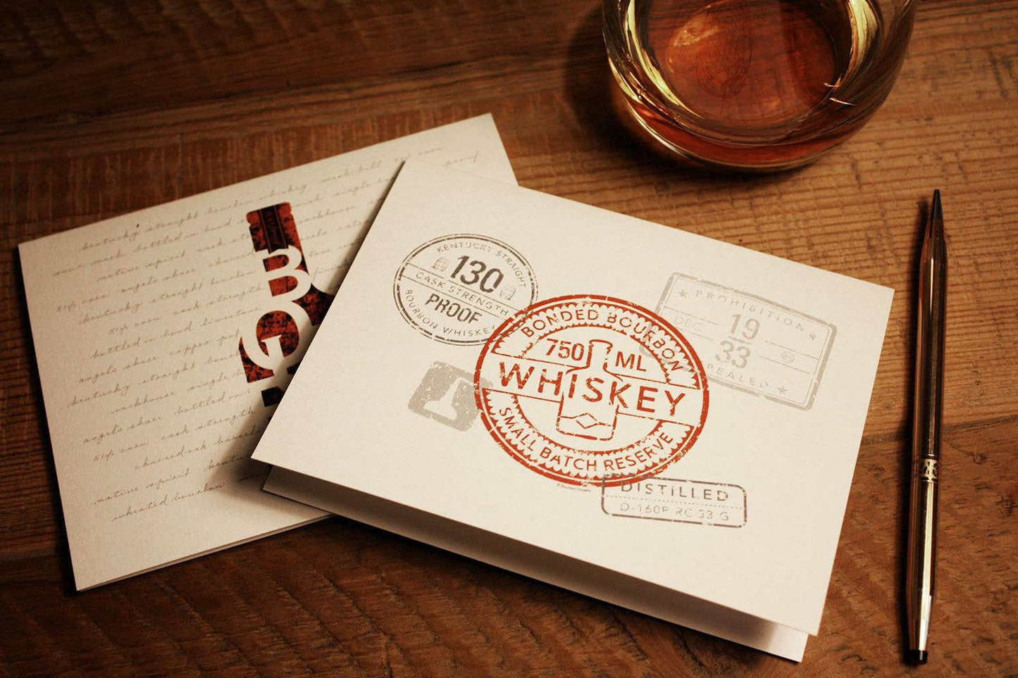 Whiskey Seal Note Cards