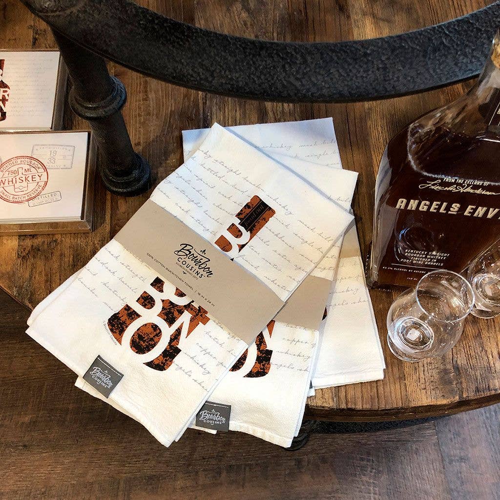 Bourbon in a Bottle - Bar Towel