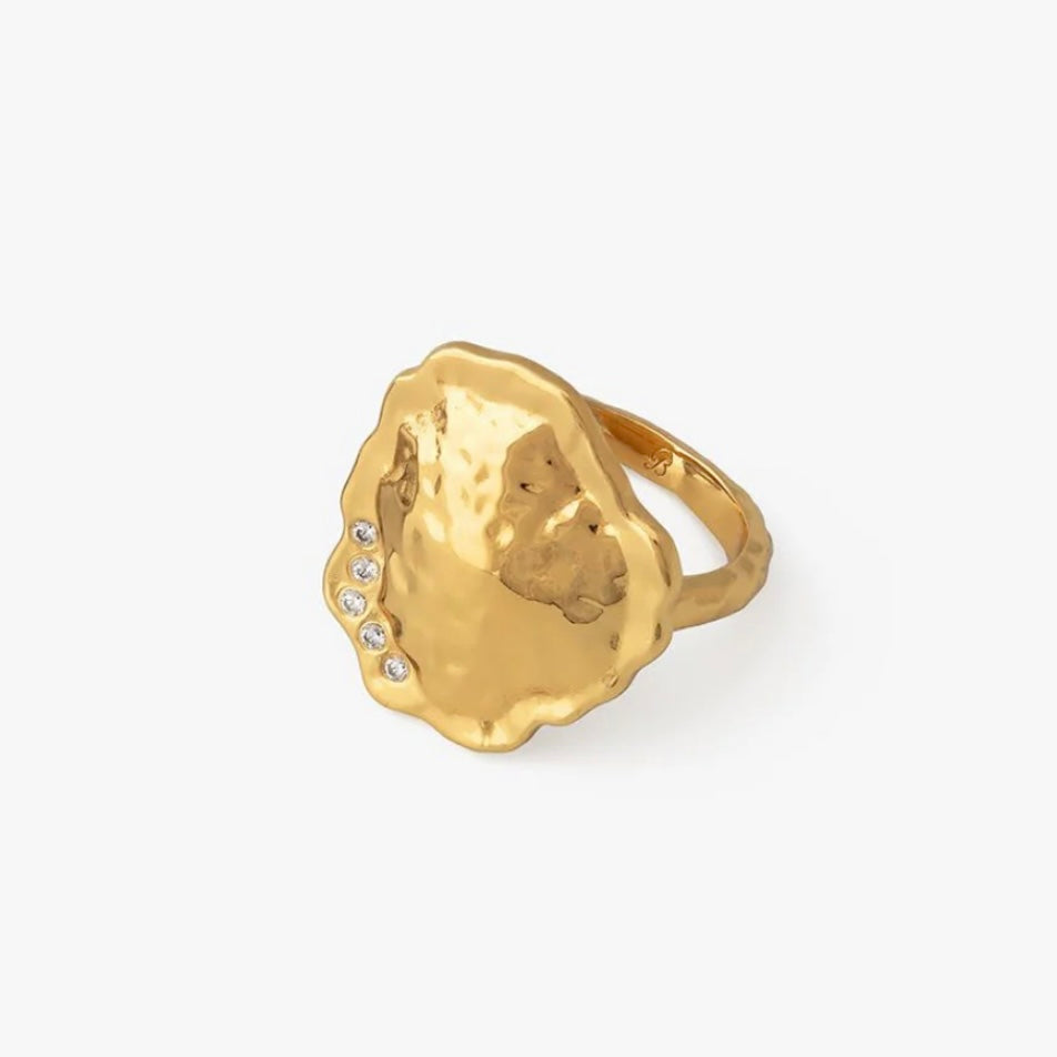 Brackish HAMPTON PARK GOLD PLATED RING