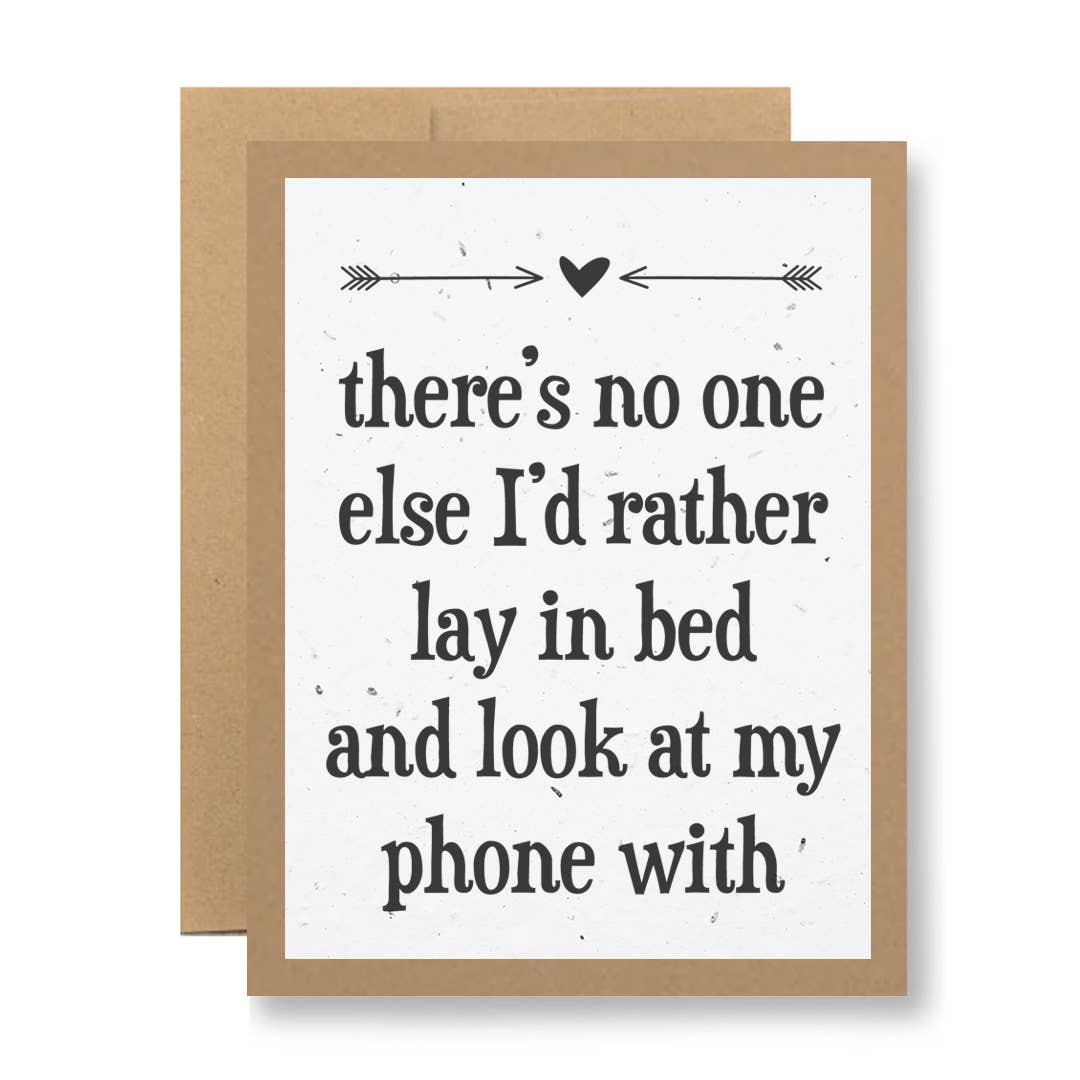 Eco Kraft or White Seed Paper - ...look at my phone with