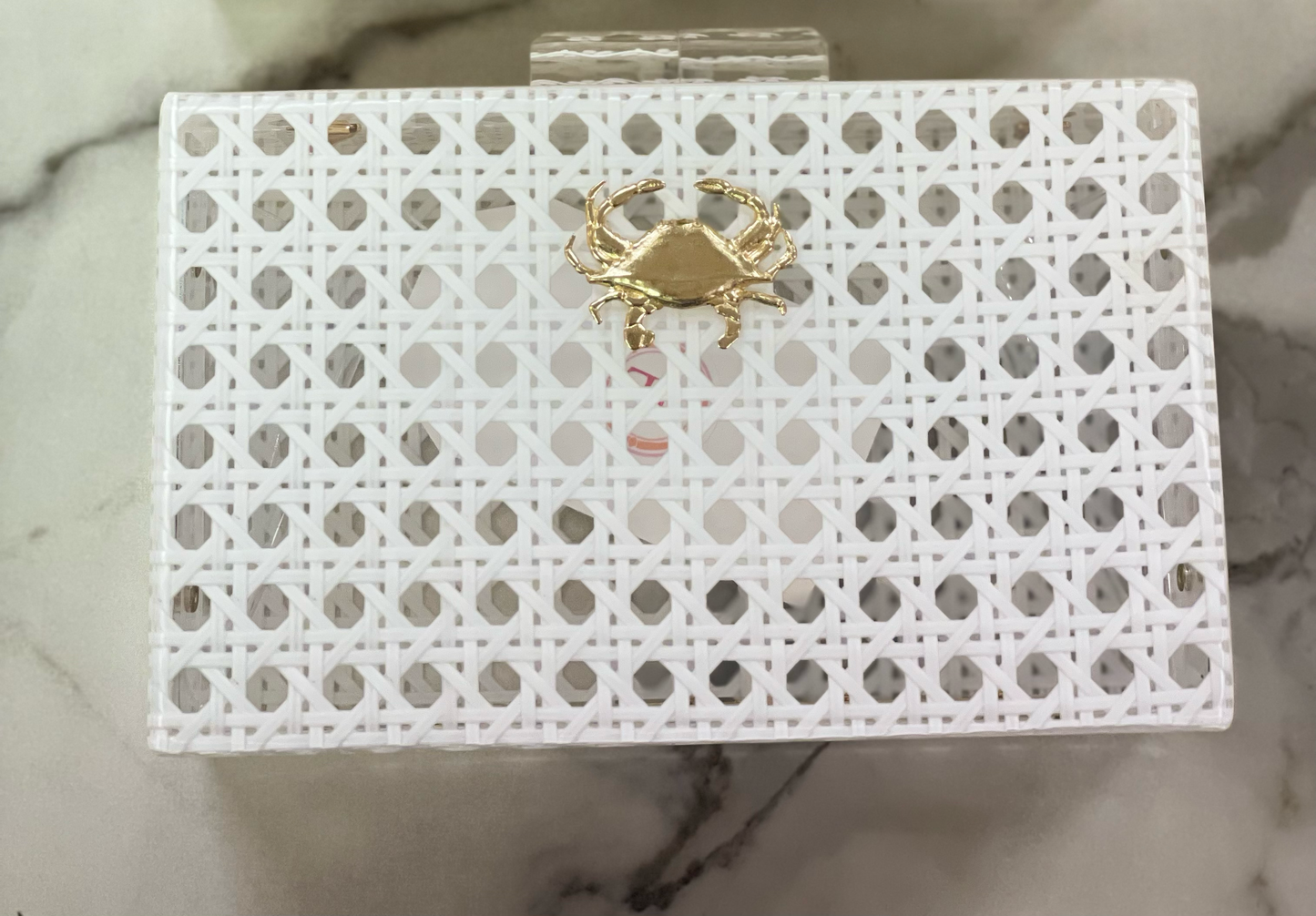 White Breakers Clutch