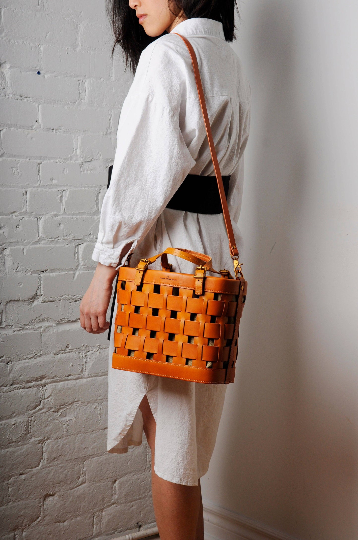 Venture Basket Tote - Apricot