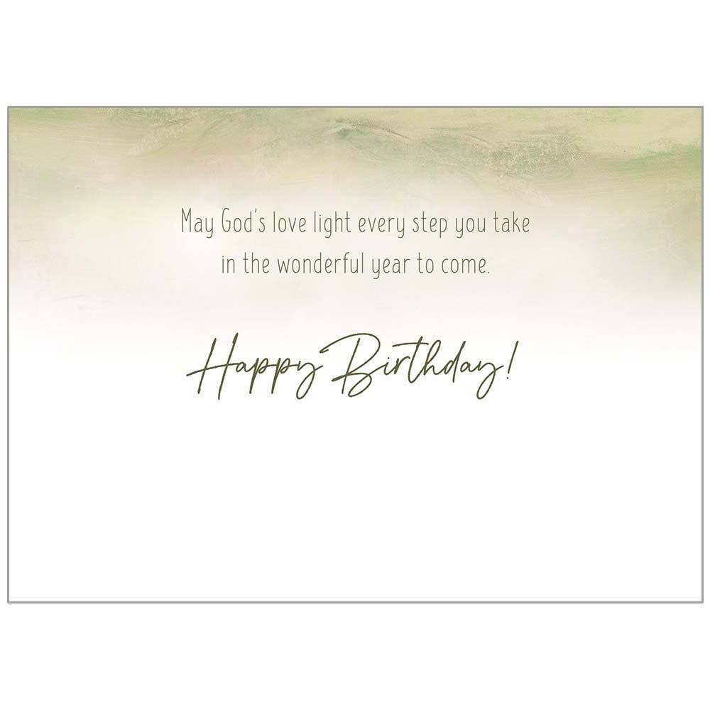 Scenic Meadow - Faith Birthday Card