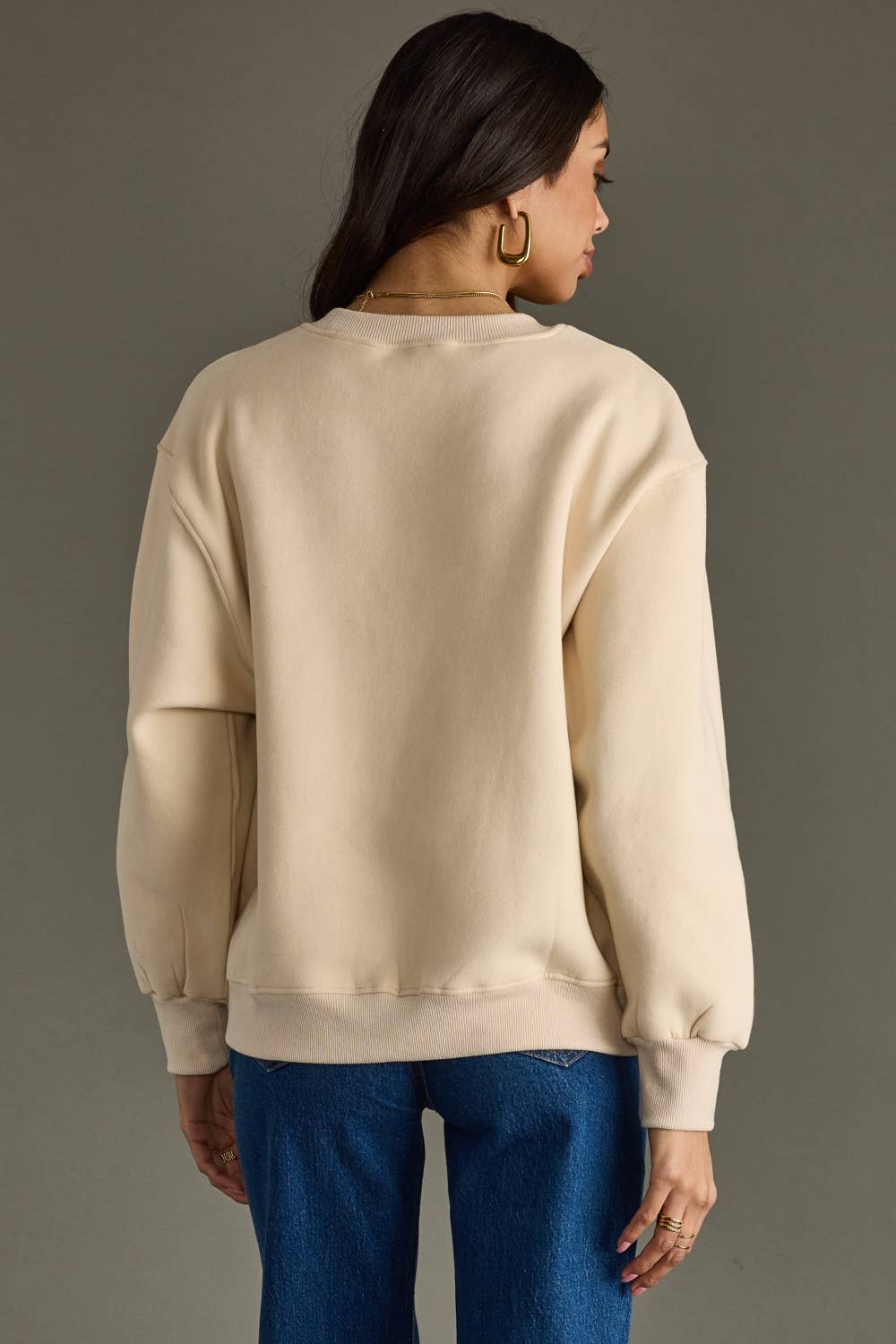 Beige Whiskey Weather Sweatshirt