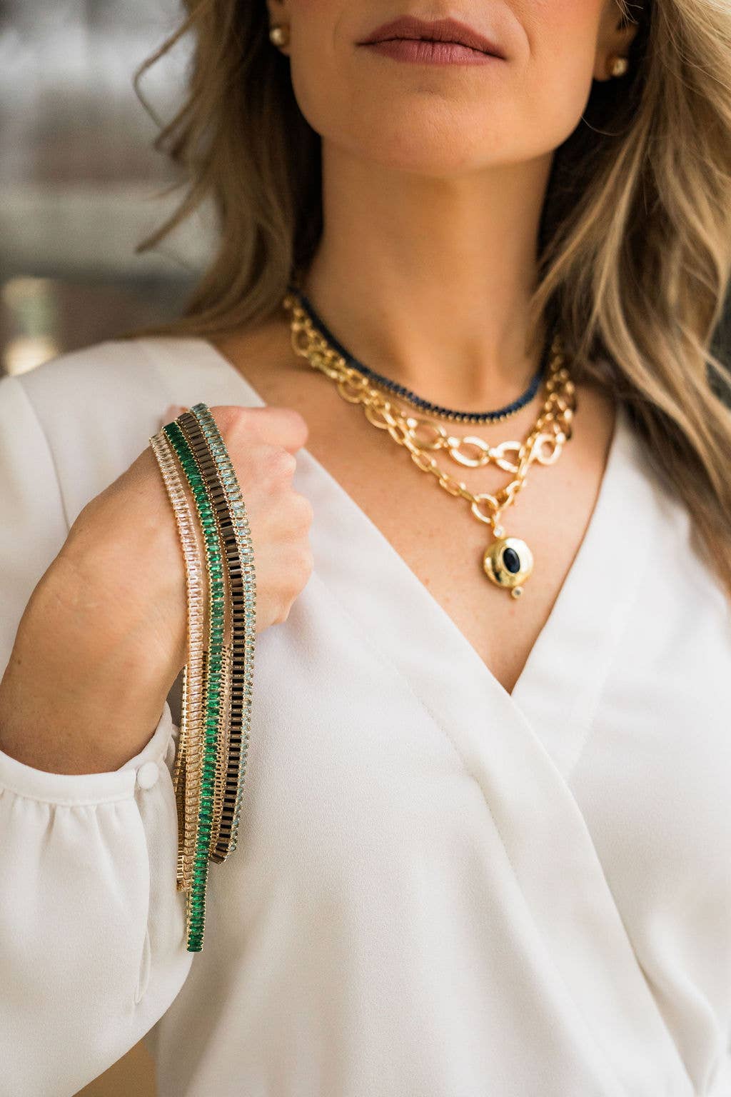 Azra Blue Locket Necklace