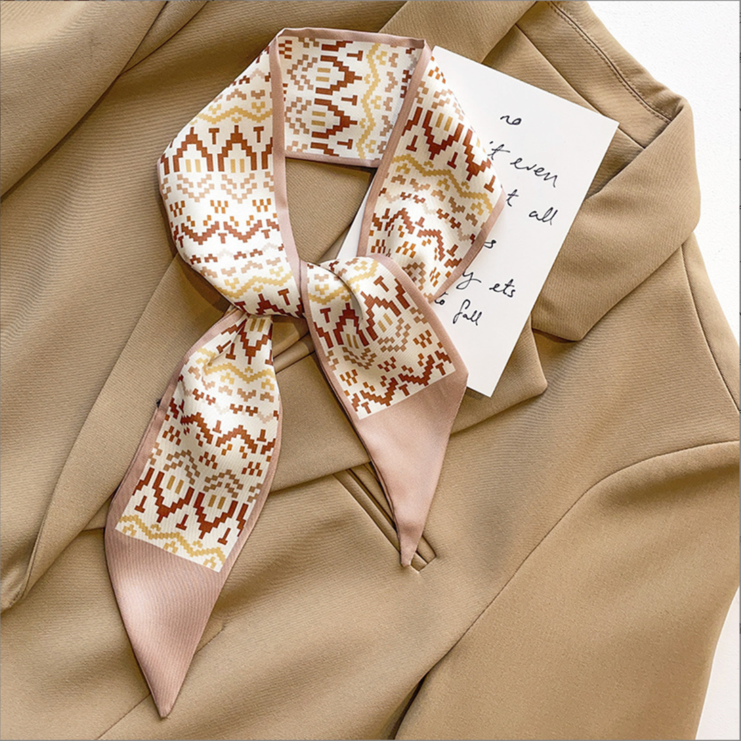 Silk Twilly Scarf Neck Scarf for Handbag Accessory Women