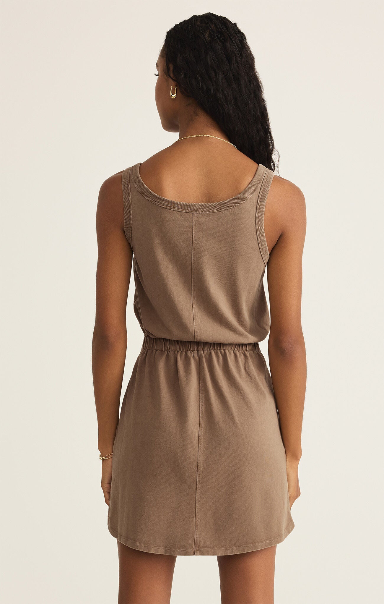 Z Supply Keegan Mini Dress (Iced Coffee)