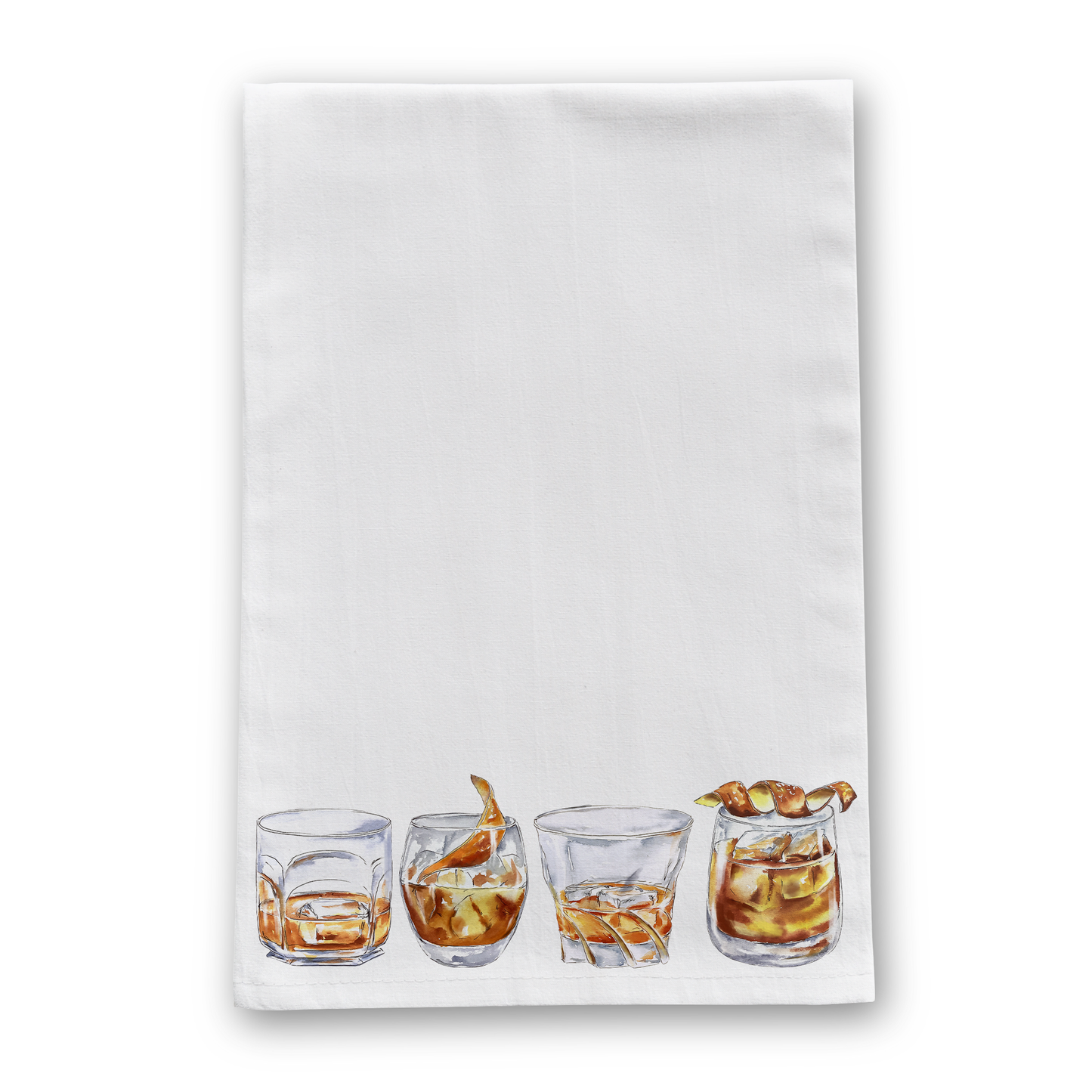 Bourbon Glasses Volume 2 Tea Towel