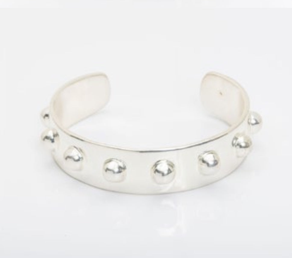 T&T Rivets Cuff - Silver