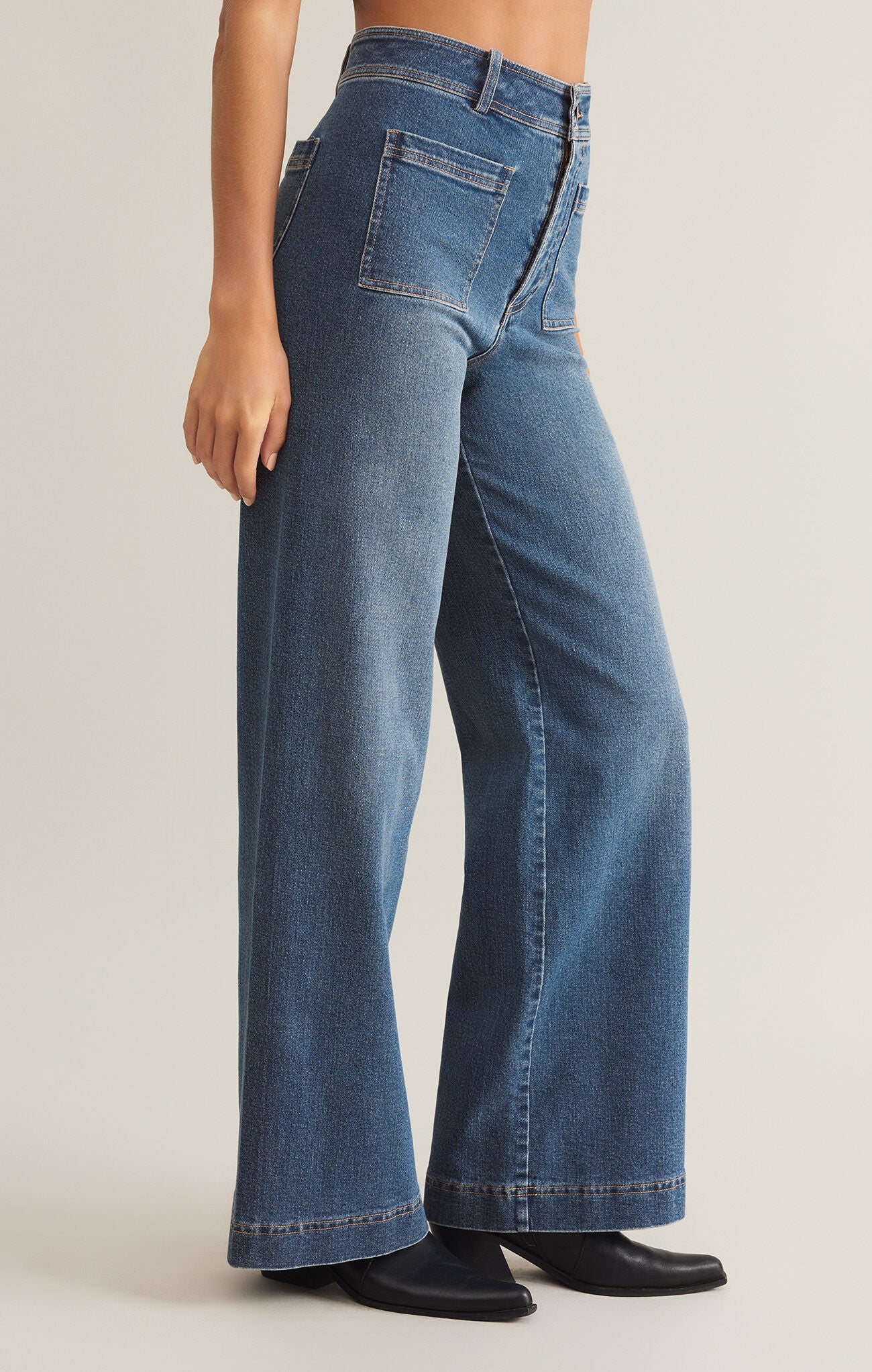 Z Supply Bradley denim pant in vintage indigo