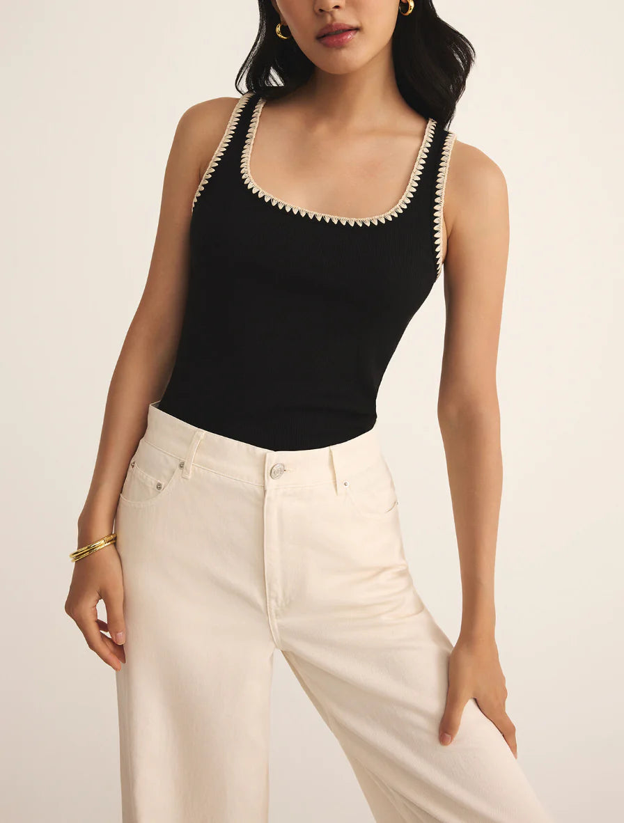 Z Supply Jaidynn Rib Tank - Black