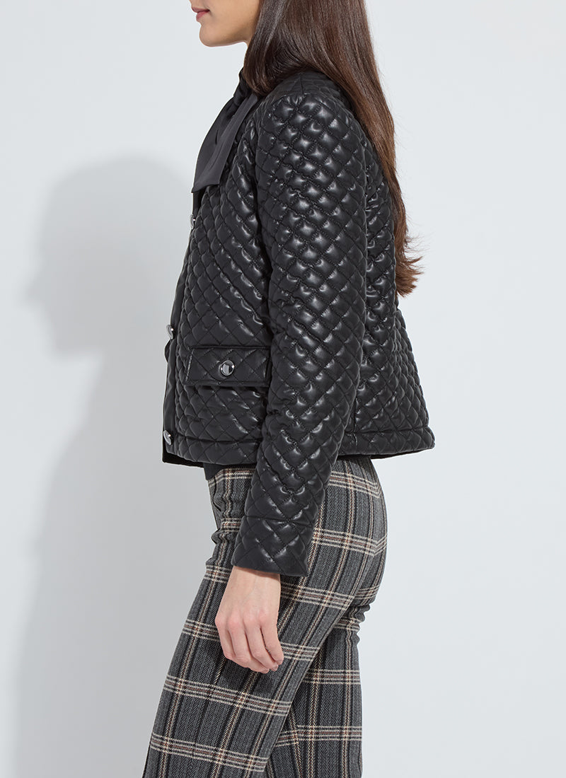 Lysse Aurelle Quilted Vegan Leather Jacket