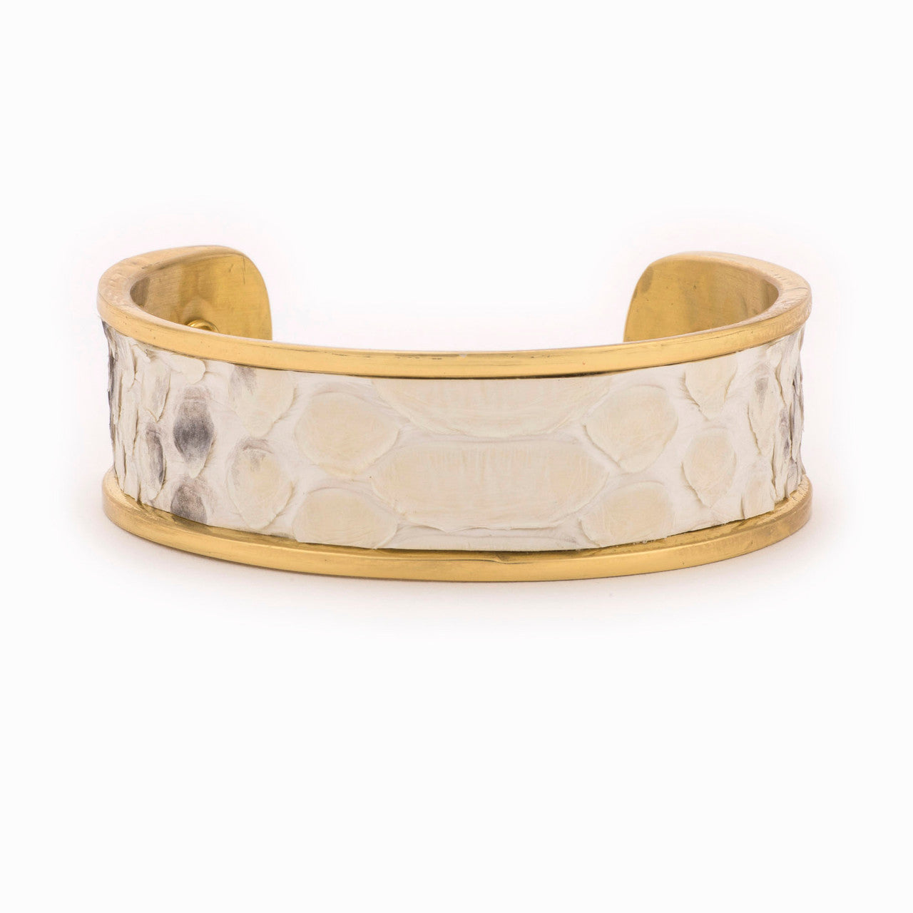 T&T Gold with black-and-white python skin cuff