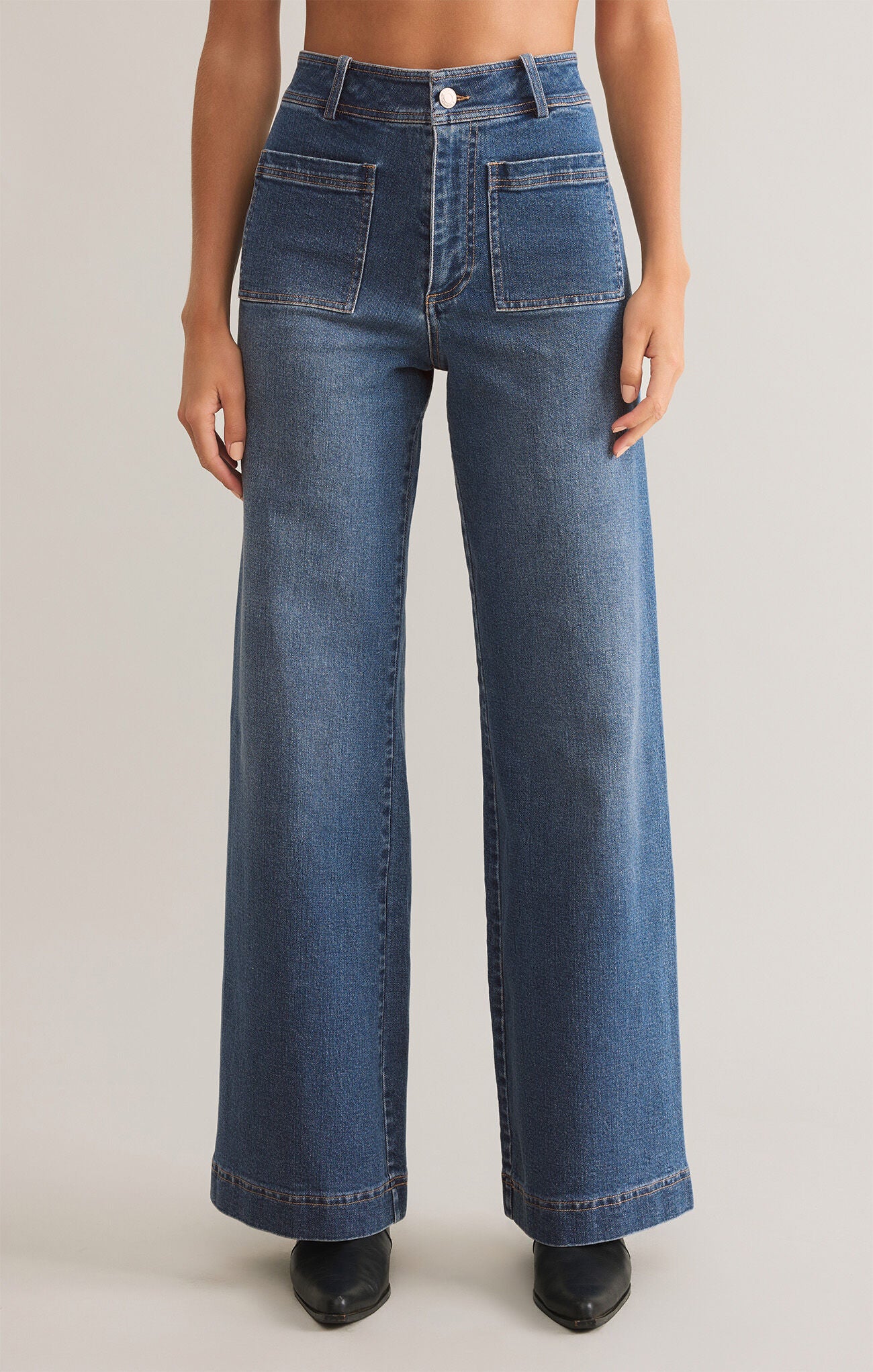 Z Supply Bradley denim pant in vintage indigo