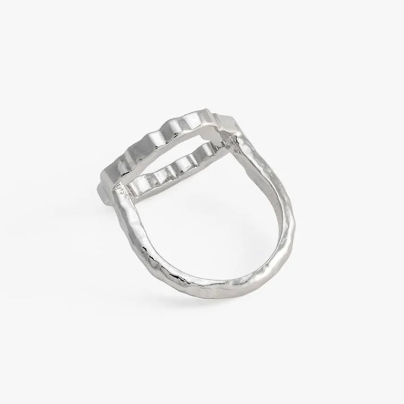 Brackish WAGENER TERRACE RHODIUM PLATED RING