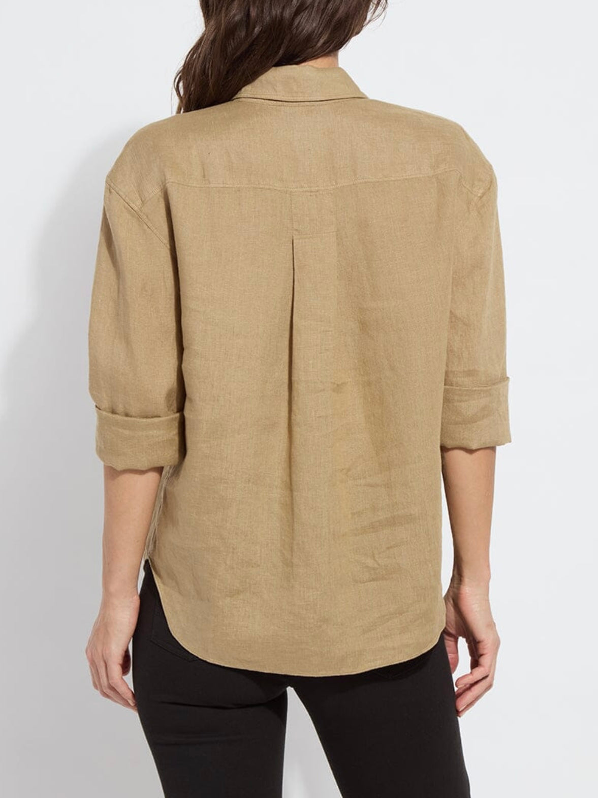 Lysse Rose Roll Tab Utility Shirt - Olive