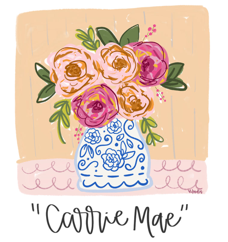 DBR Floral Pillow Cover