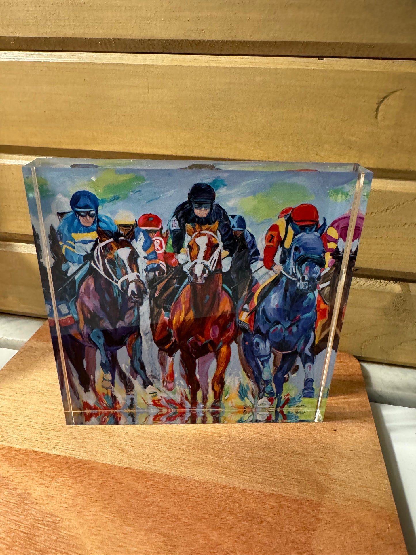 Martimar Longshot Racehorse Acrylic Square