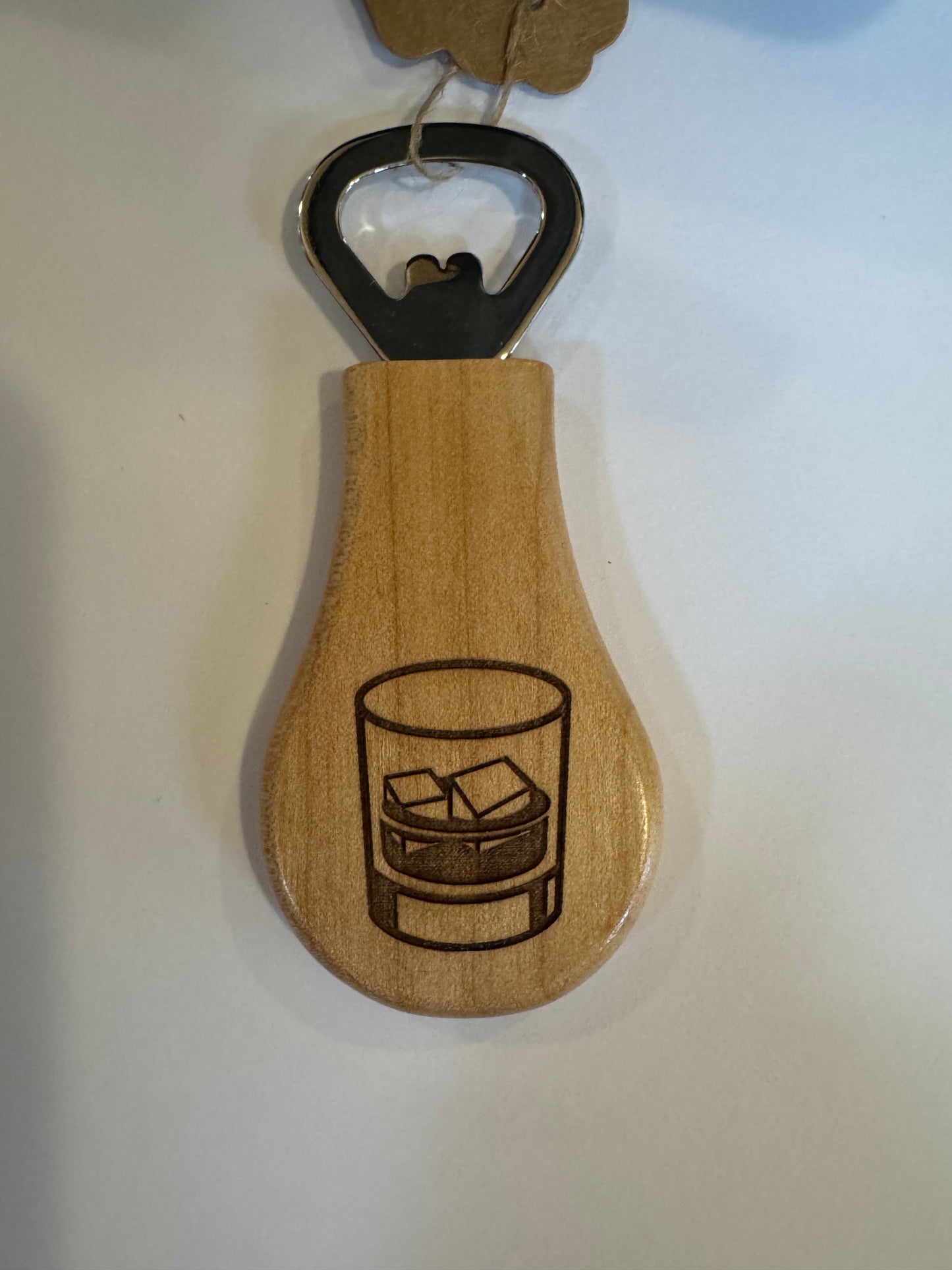 Town Pride Bottle Opener Rocks Glass