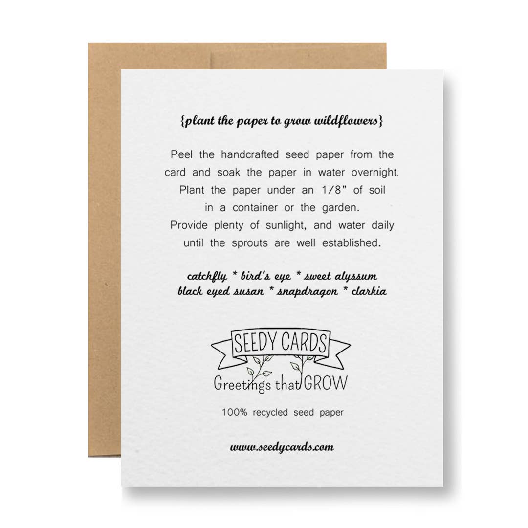 Plantable Greeting Card - ...good luck with that