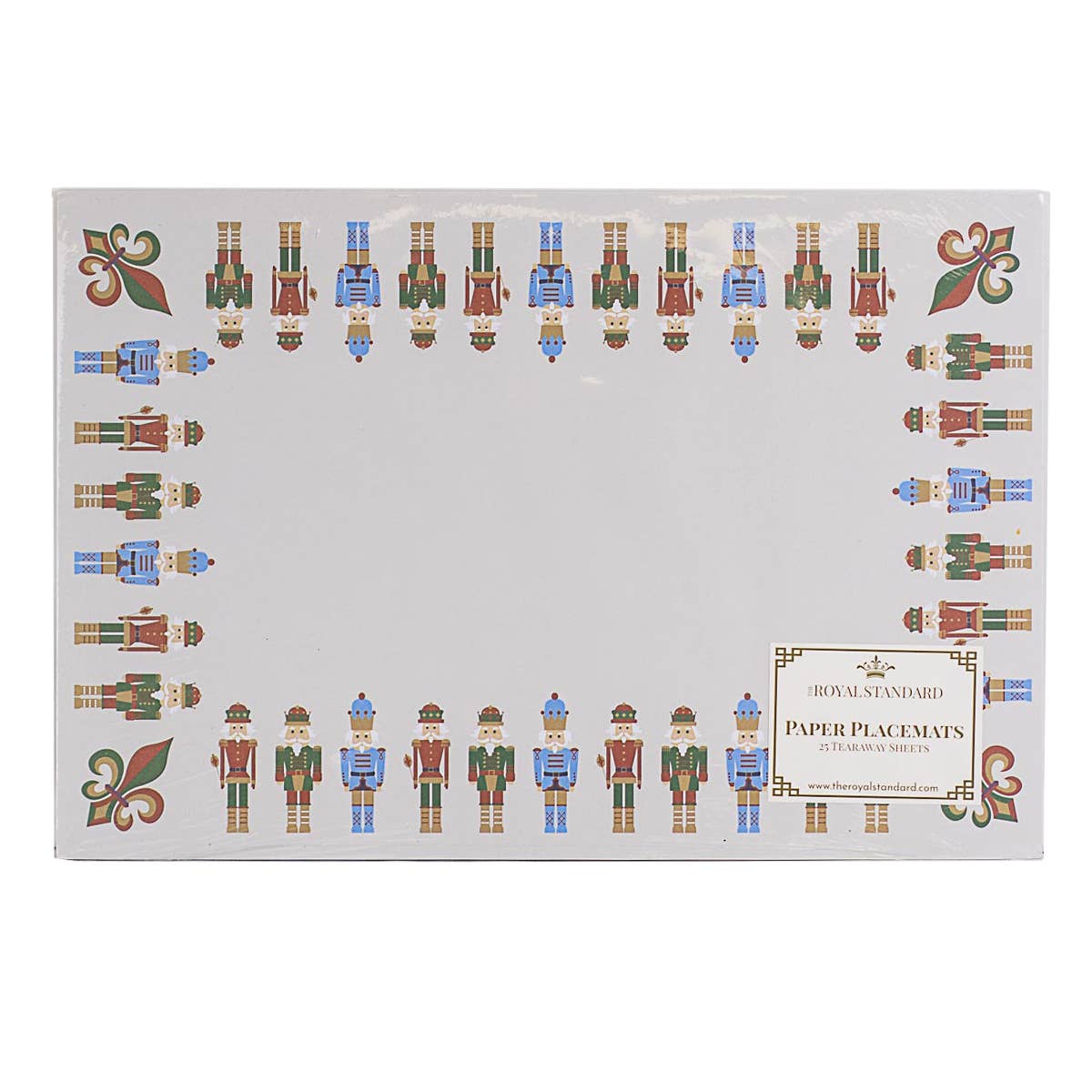 Nutcracker March Paper Placemat Cream/Multi 18.5x12.5 Set of 25