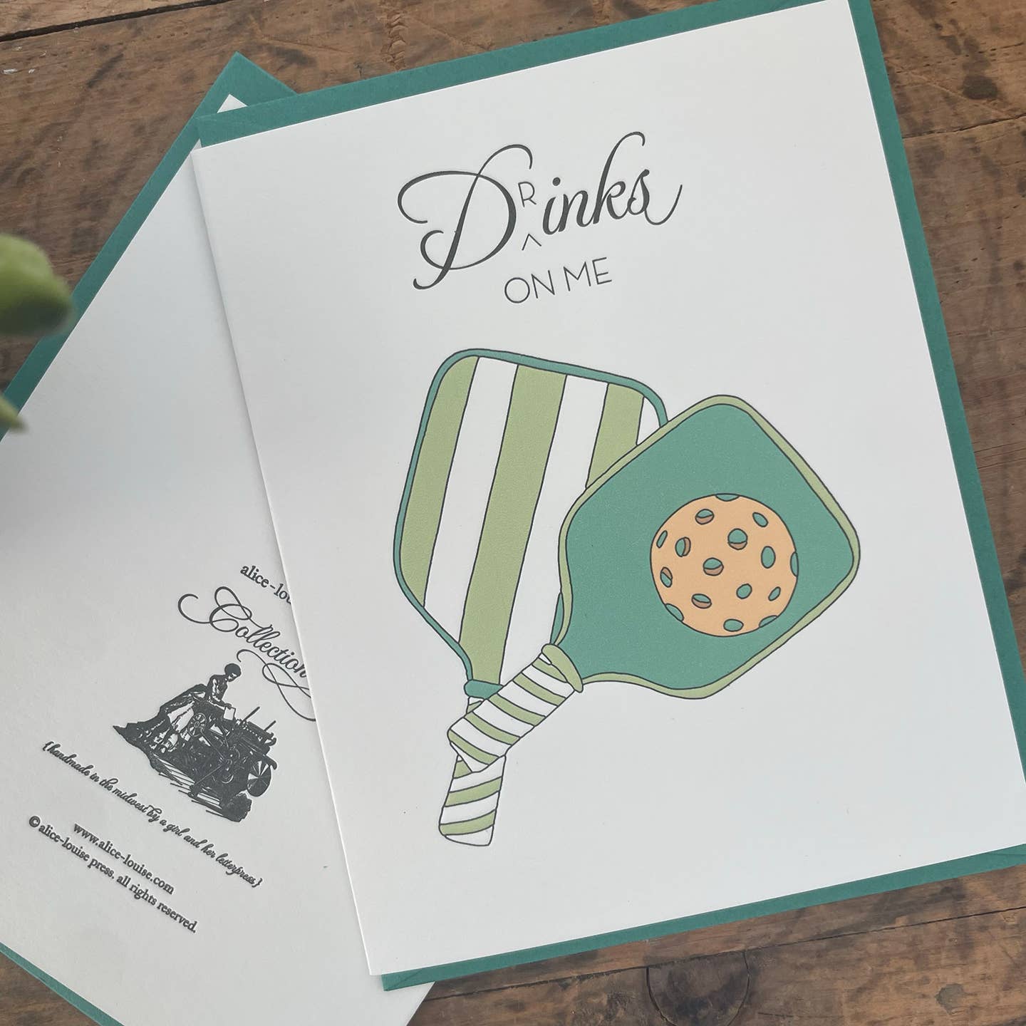 Dinks On Me Pickleball Card