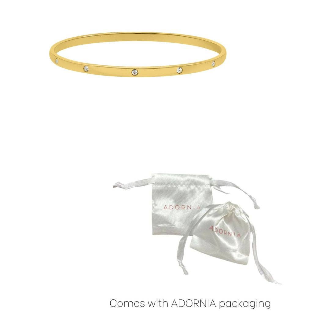 Tarnish Resistant 14k Gold Plated Bangle Stacker