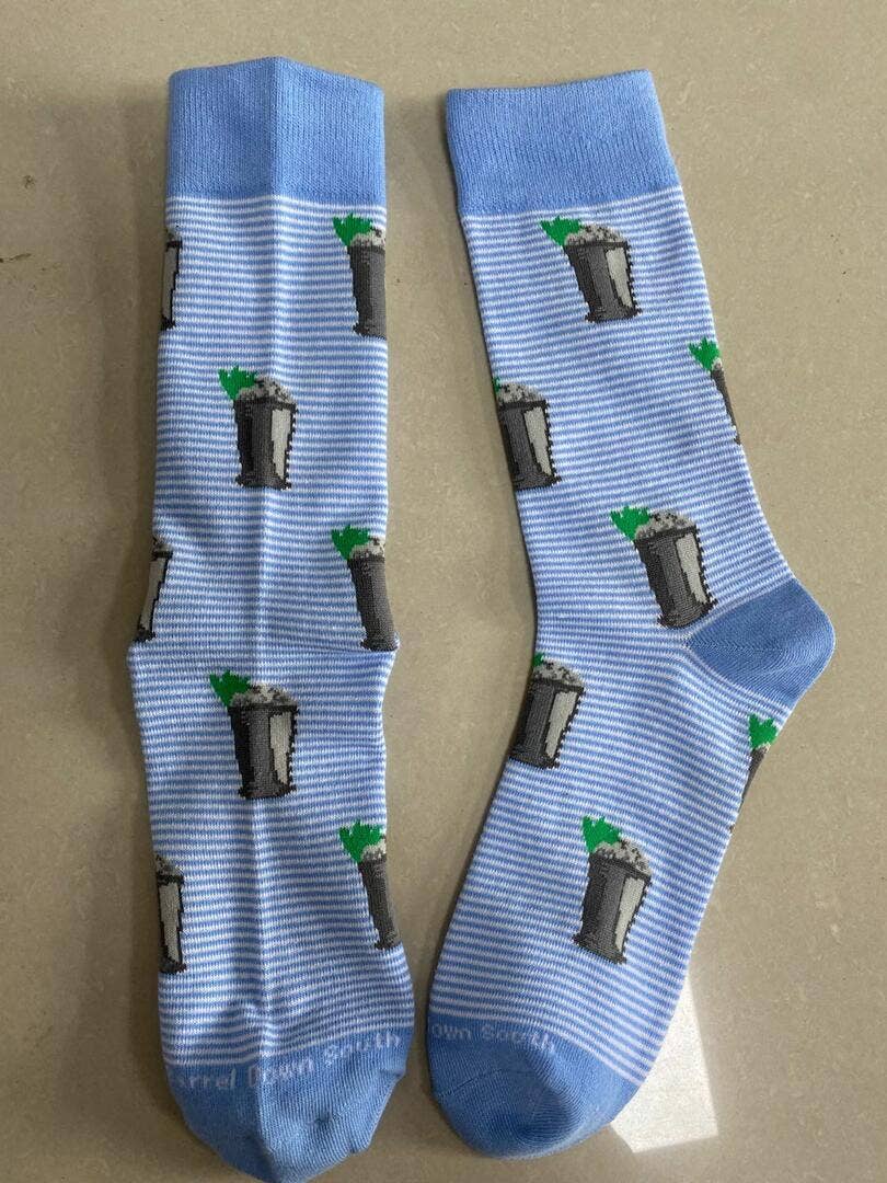 Mint Julep Kentucky Horse Racing Socks - Revised