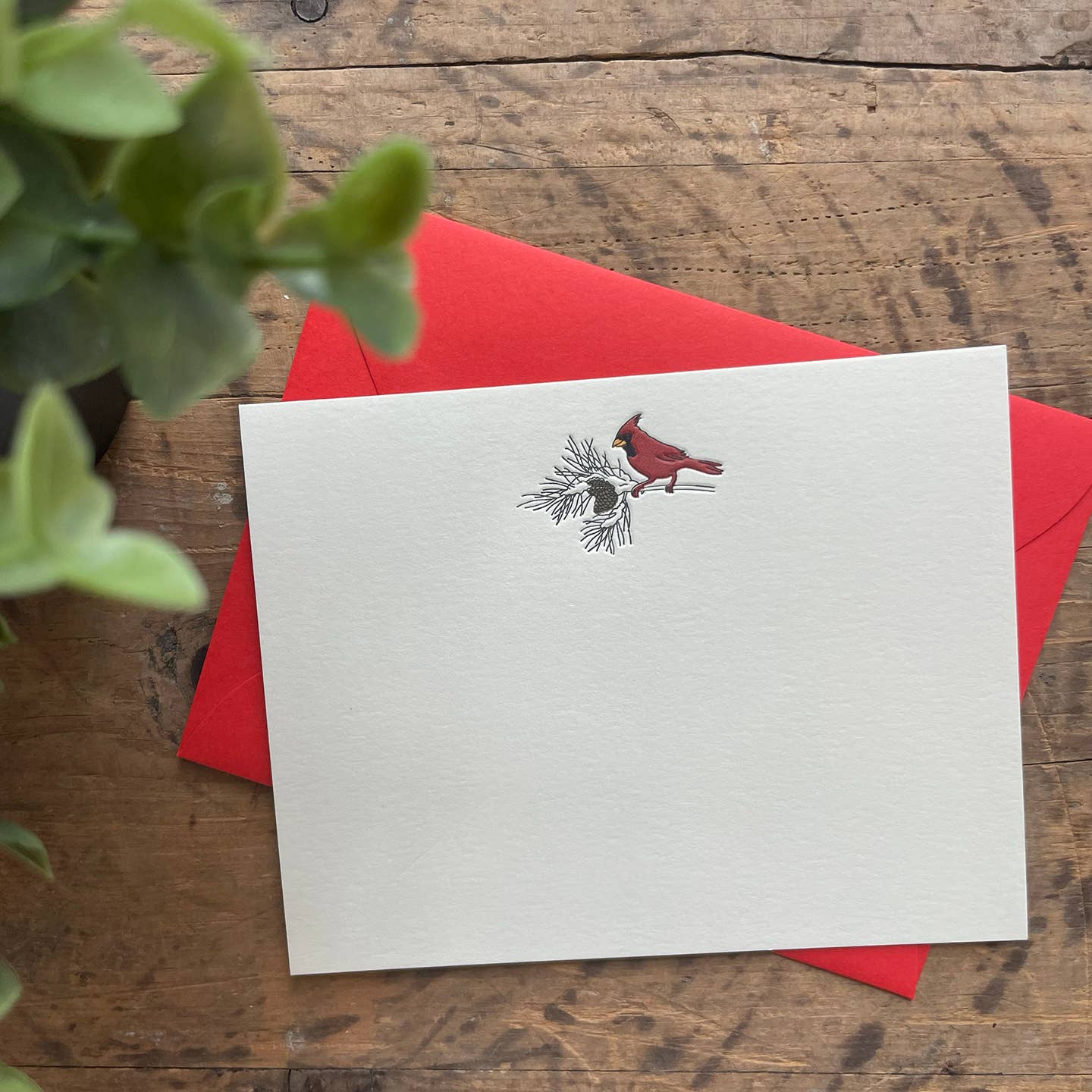 Cardinal Notecard