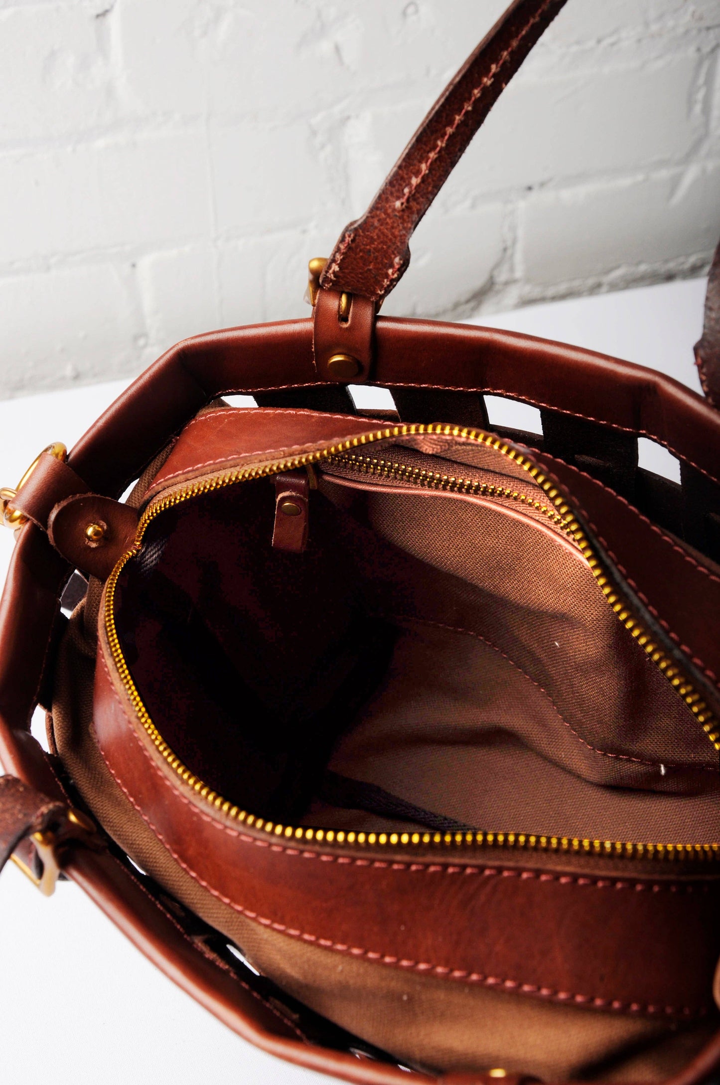 Venture Basket Tote - Chestnut