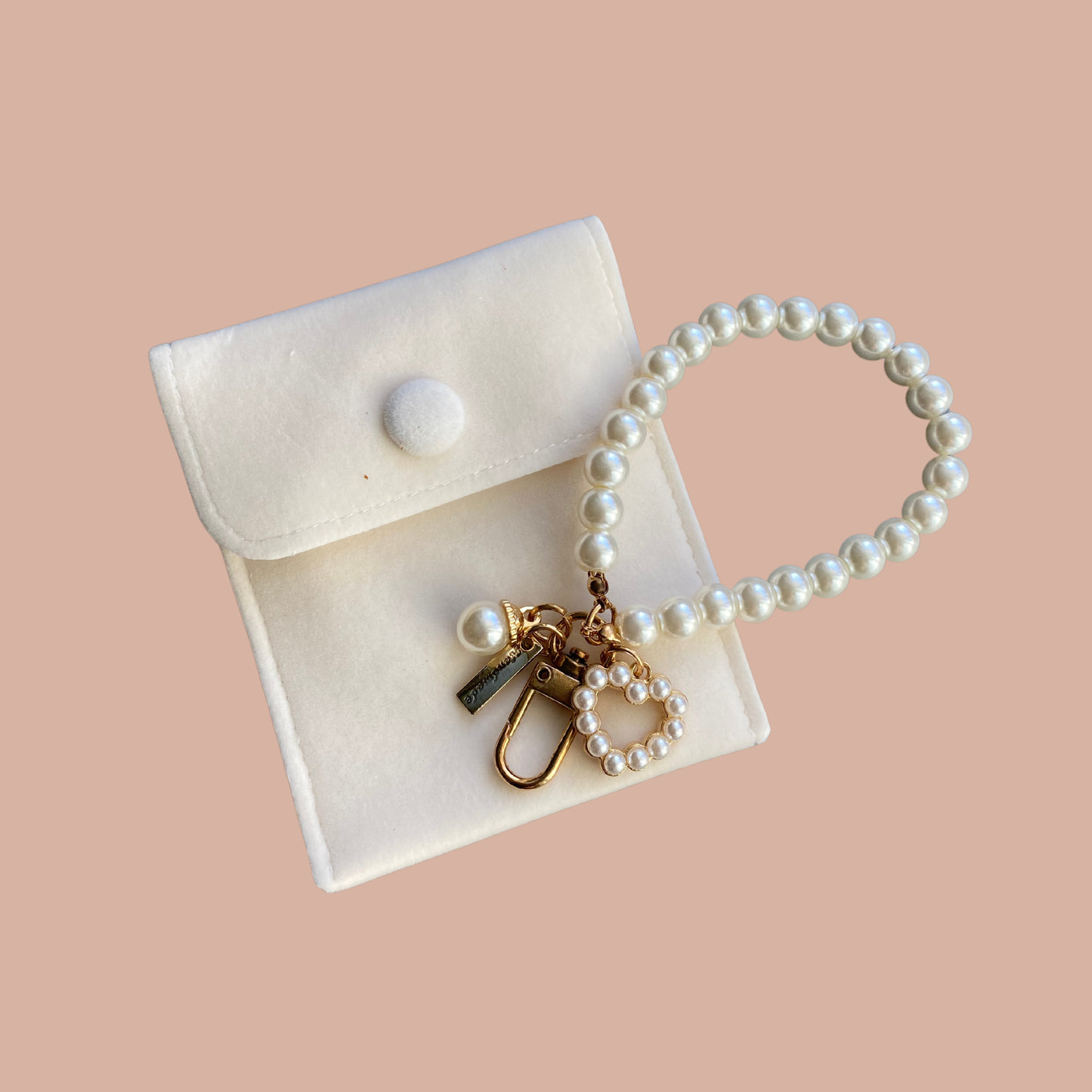 Faux Pearl KeychainFaux, AirPods Case Chain, Accessorie